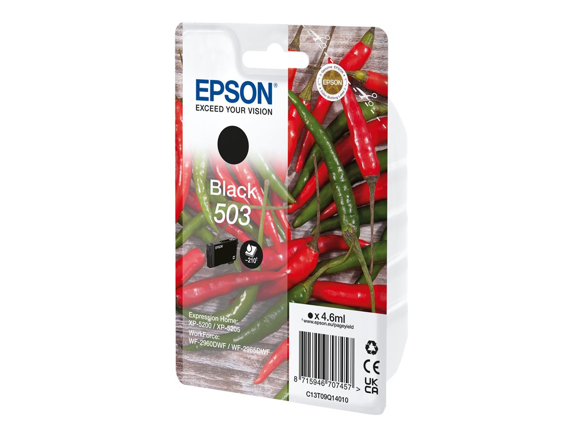 Epson 503 - 4.6 ml - Schwarz - original - Blisterverpackung
