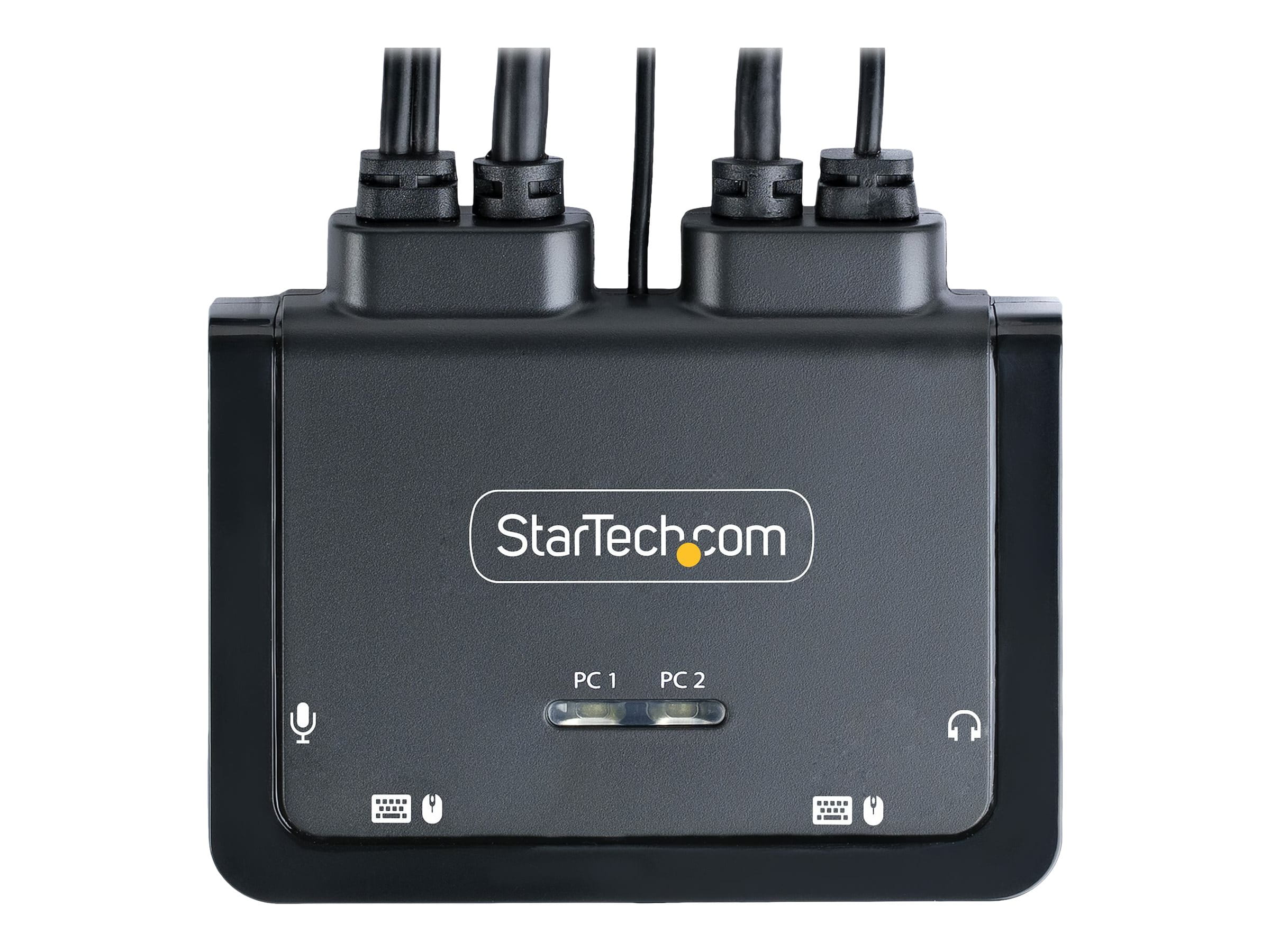 StarTech.com 2-Port USB-C Kabel KVM Switch, 4K60Hz