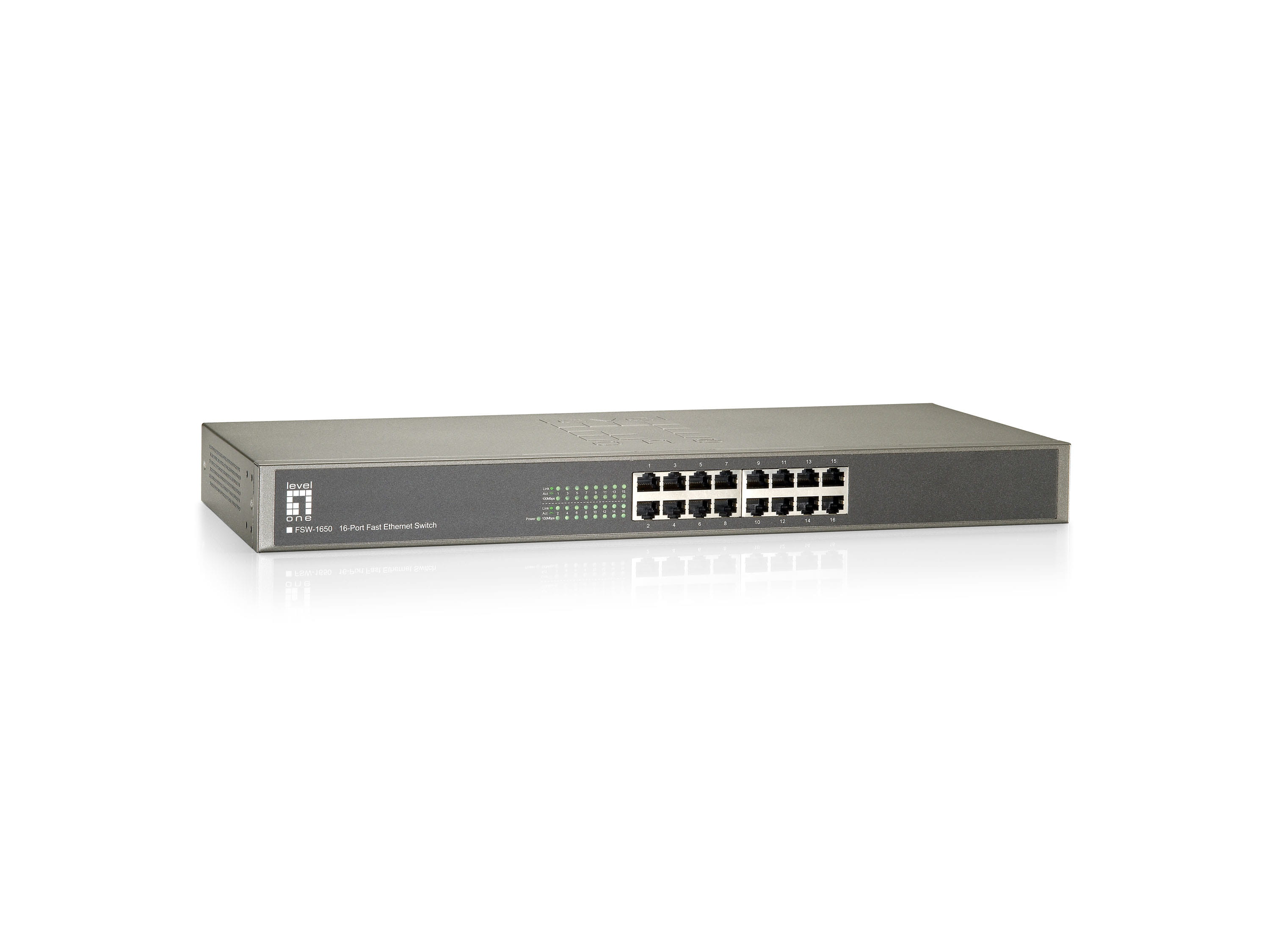 LevelOne FSW-1650 - Switch - unmanaged - 16 x