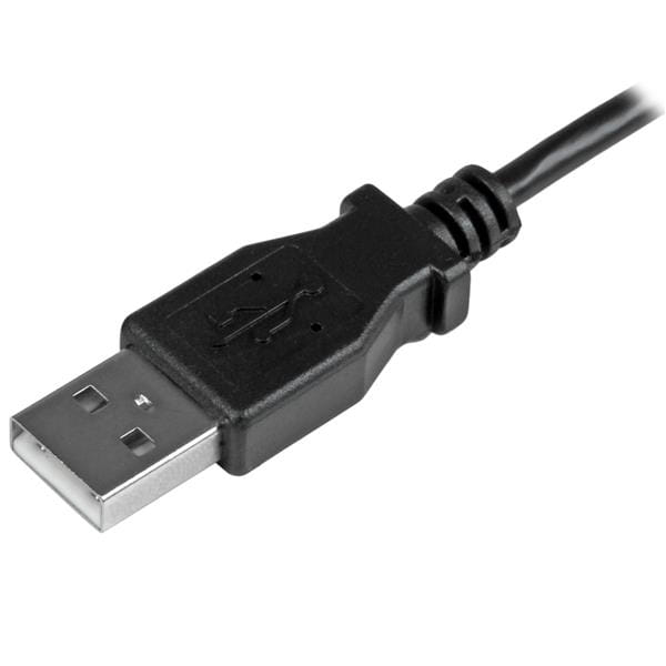 StarTech.com Micro USB Lade/Sync-Kabel - St/St - Micro USB linksgewinkelt - 1m - USB auf Micro USB Ladekabel - USB-Kabel - Micro-USB Typ B (M)
