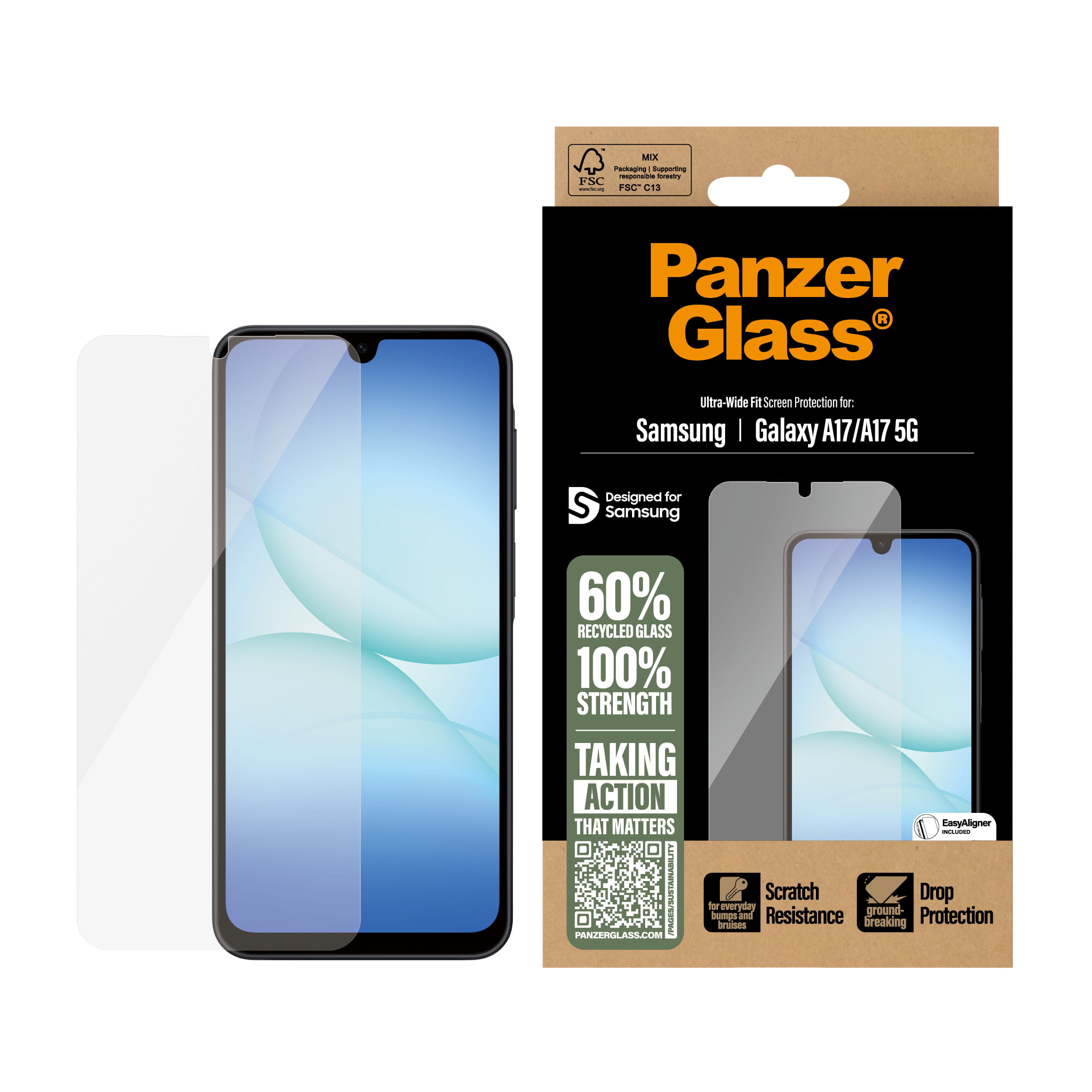 PanzerGlass Bildschirmschutz für Handy - Ultra-Wide