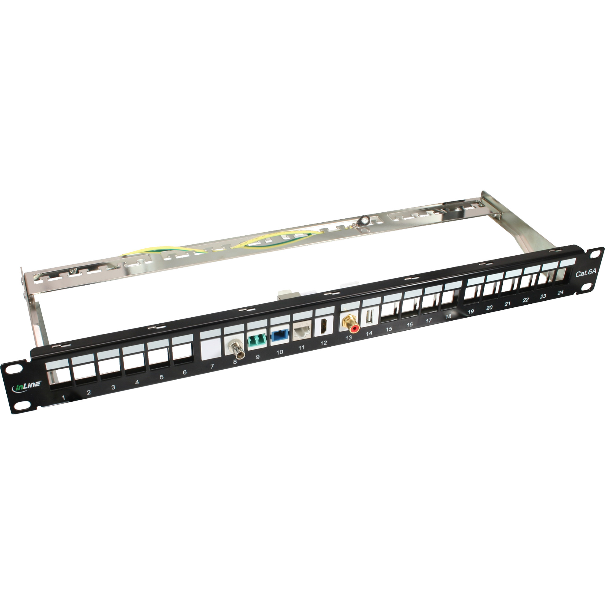 InLine Keystone RJ45 Buchse / Buchse - SNAP-In - Cat.6 STP