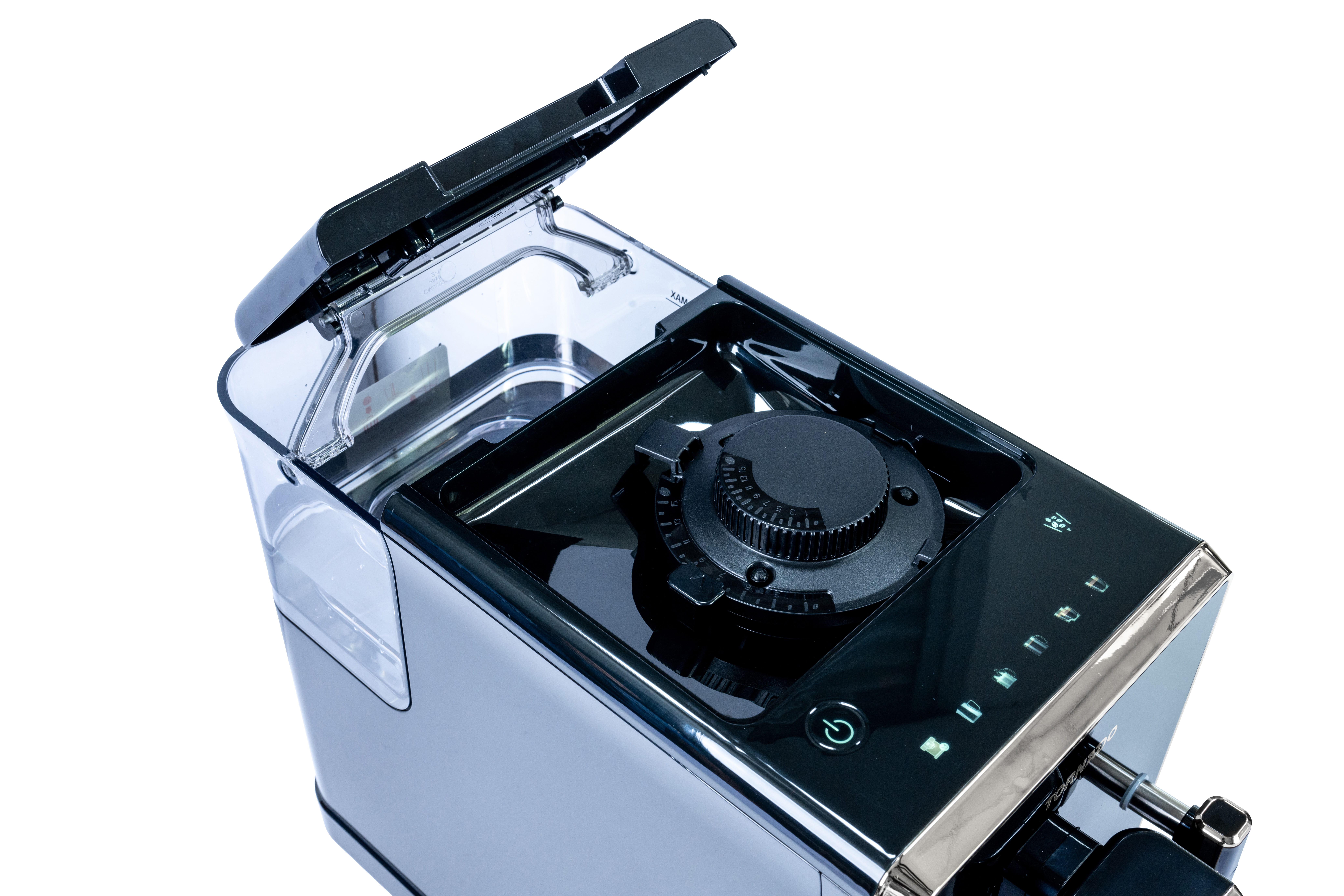 Tornado TCM-9008A-GS, Espressomaschine, Kaffeebohnen, Eingebautes Mahlwerk, Schwarz