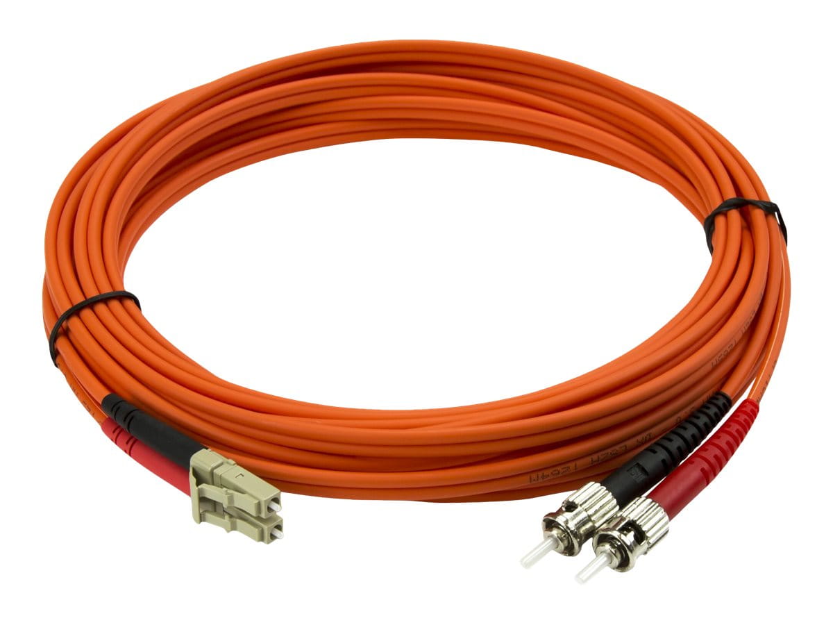 StarTech.com 5m Fiber Optic Cable - Multimode Duplex 50/125 - LSZH - LC/ST - OM2 - LC to ST Fiber Patch Cable - Patch-Kabel - ST multi-mode (M)