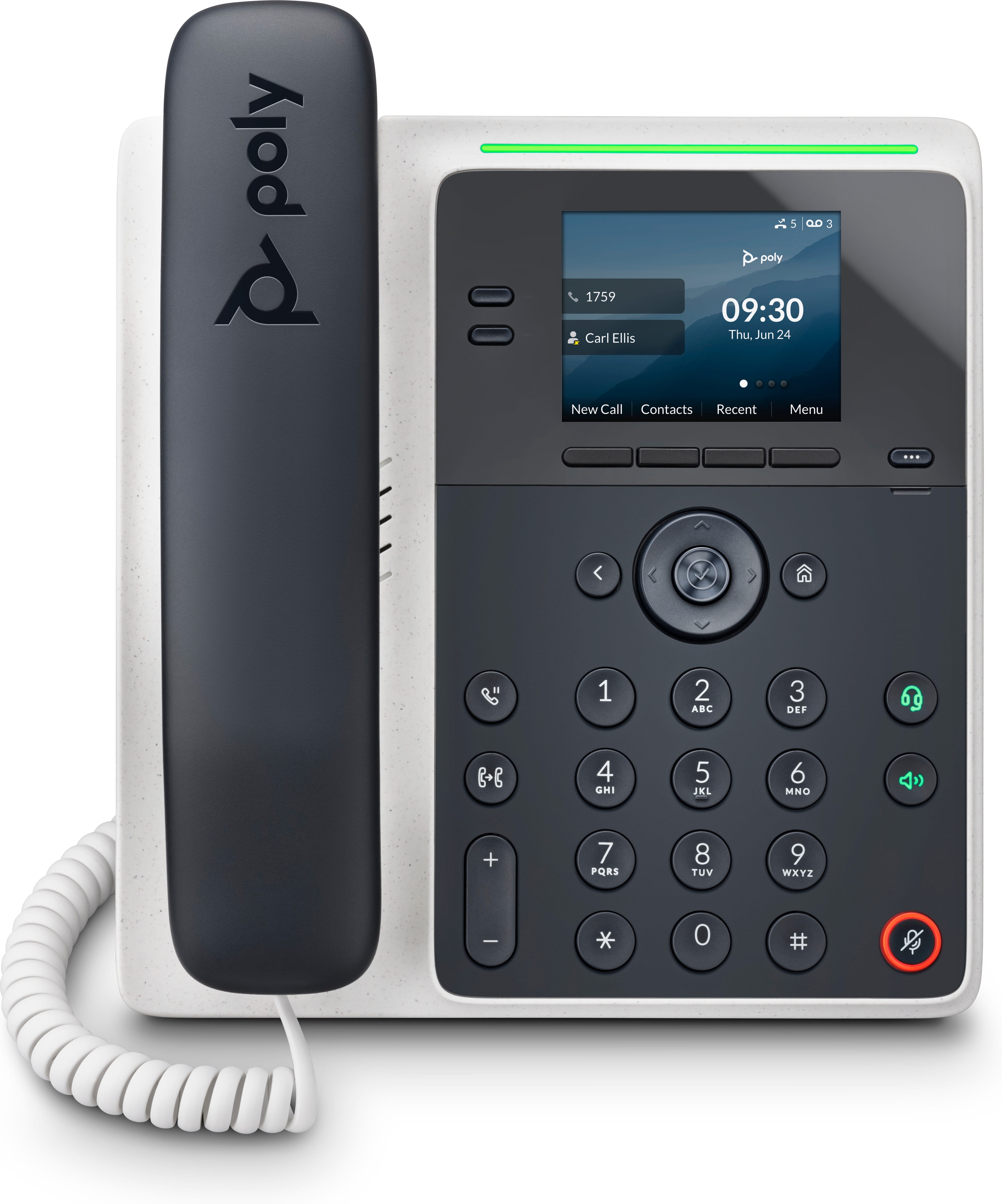 HP Poly Edge E100 - VoIP-Telefon mit Rufnummernanzeige/Anklopffunktion
