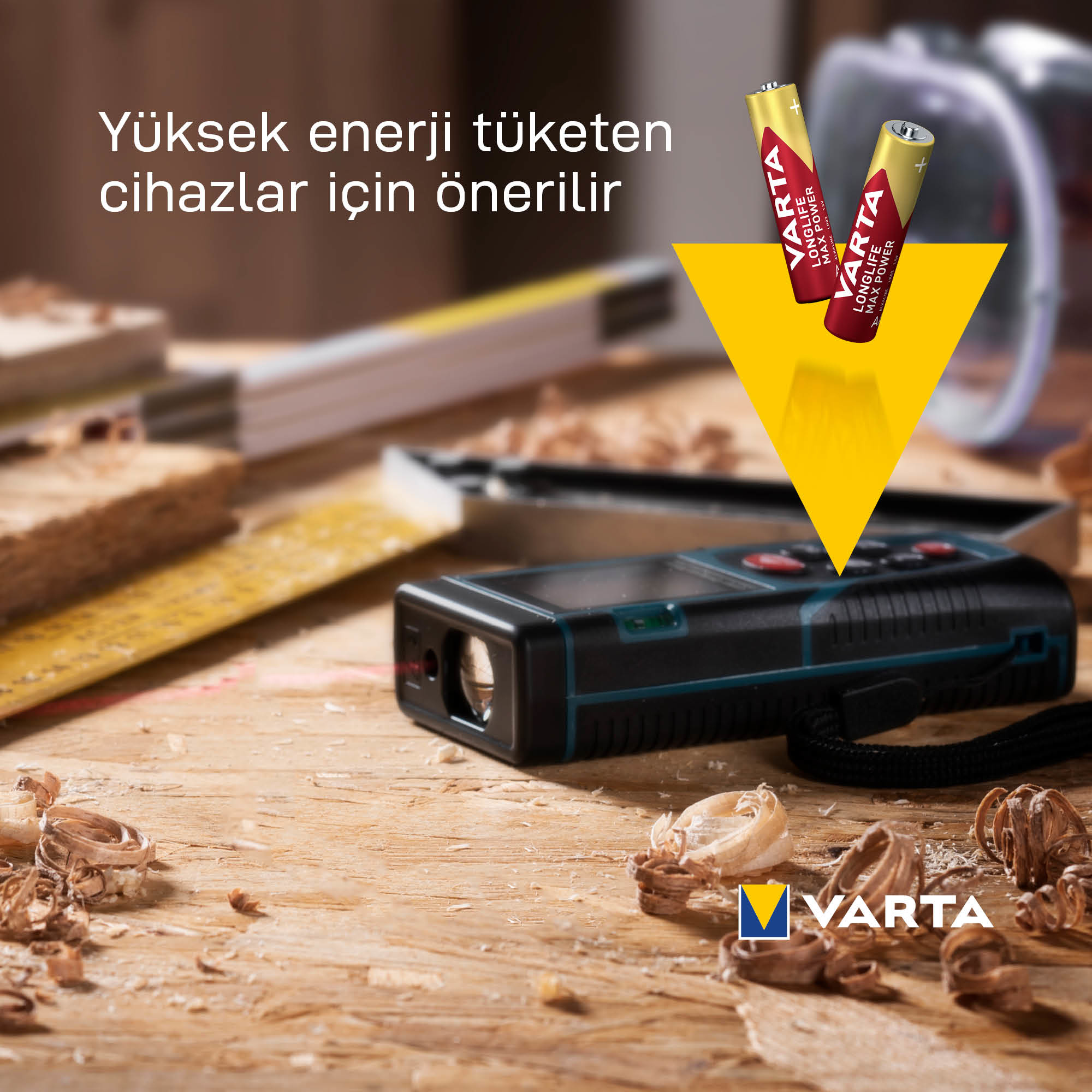 Varta -4703/4B, Einwegbatterie, AAA, Alkali, 1,5 V, 4 Stück(e), Gold, Rot