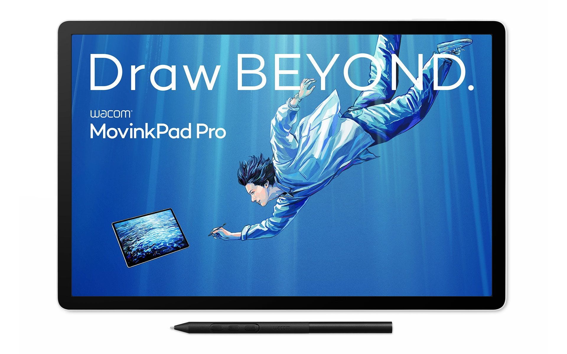 Wacom MovinkPad Pro 14 - Digitalisierer mit OLED-Display - 30.2 x 18.9 cm - Multi-Touch (10-Punkt)