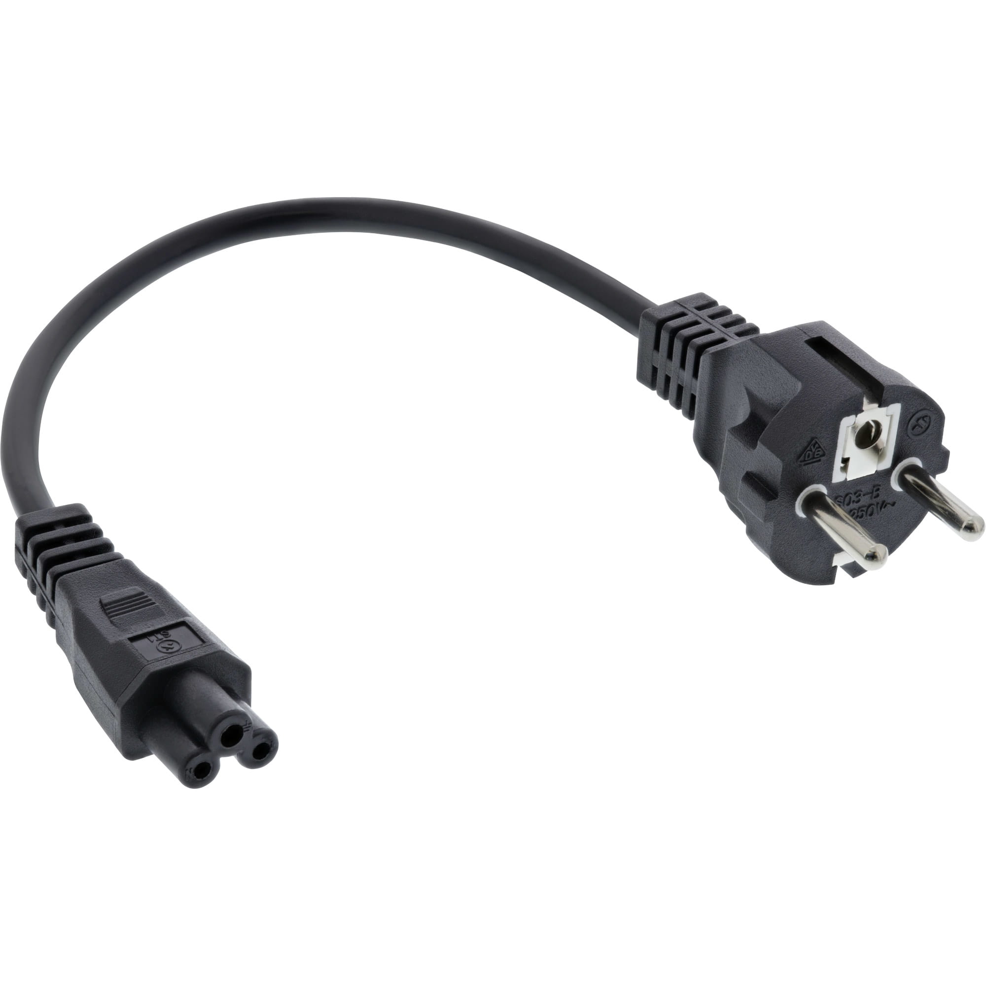 InLine Netzkabel für Notebook - 3pol C5 Kupplung - schwarz - 10m