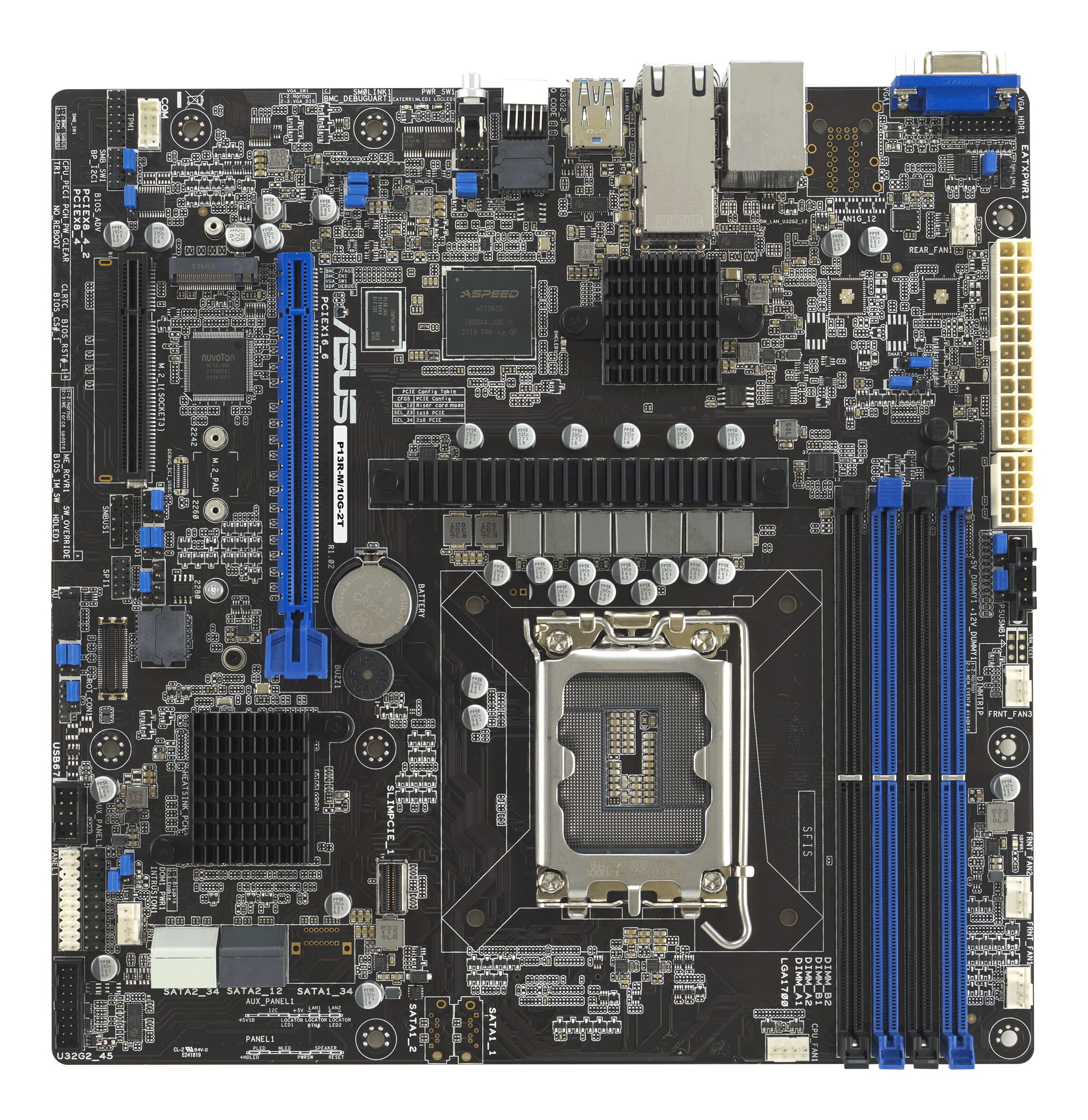 ASUS P13R-M/10G-2T - Motherboard - micro ATX