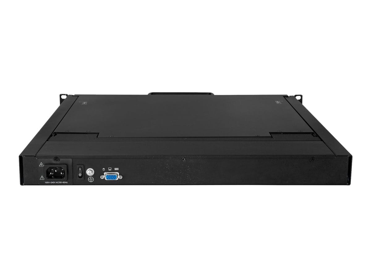 StarTech.com Rack KVM Konsole - US Tastatur(QWERTY), Ein Port VGA KVM mit 19" LCD Monitor - 1HE LCD KVM Konsolenschublade mit Kabeln - USB Unterstützung - 50.000 MTBF (RKCONS1901)