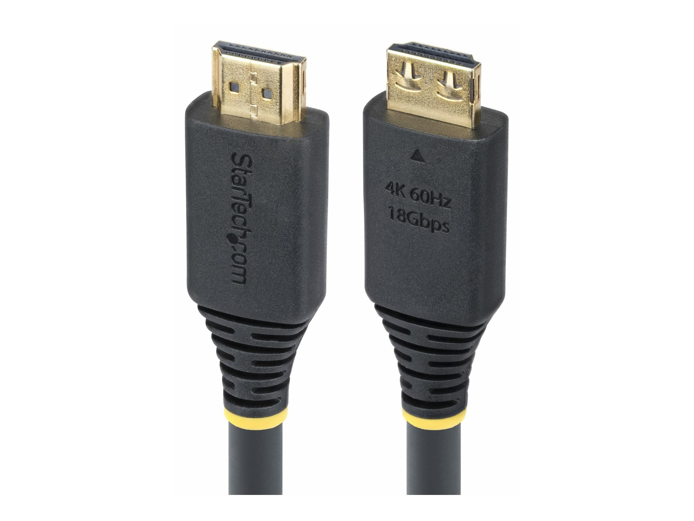 StarTech.com High Speed - HDMI-Kabel - HDMI männlich zu HDMI männlich - 7 m - abgeschirmt - Schwarz - halogenfrei, passiv, 4K60Hz-Unterstützung, 1440p (UWQHD)