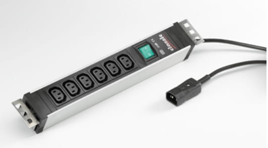 Bachmann Secomp 19.07.1193, 2 m, C13-Koppler, Aluminium, Kunststoff, Aluminium, Schwarz, 8 AC-Ausgänge, 230 V