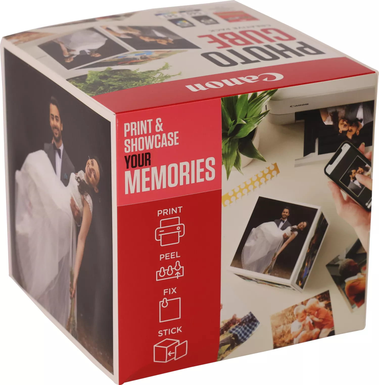 Canon Photo Cube Creative Pack - Glänzend - 2er-Pack - Schwarz, Farbe (Cyan, Magenta, Gelb)