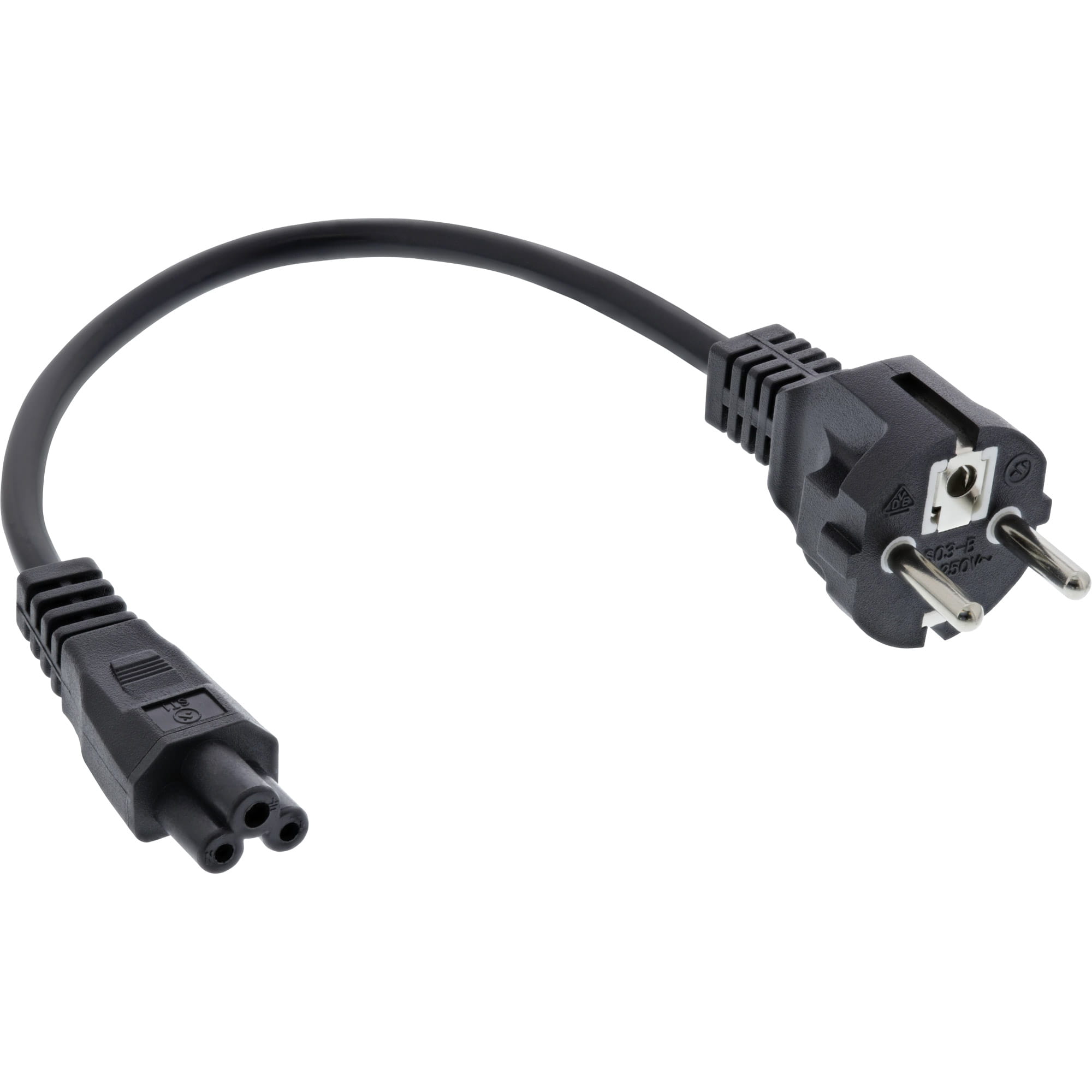 InLine Netzkabel für Notebook - 3pol C5 Kupplung - schwarz - 10m