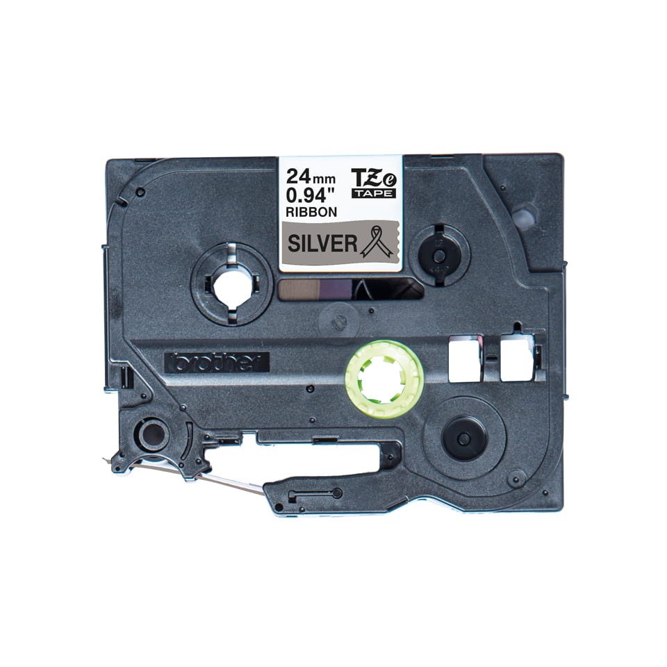 Brother TZe-R951 - Seidig - Schwarz auf Silber - Rolle (2,4 cm x 4 m)