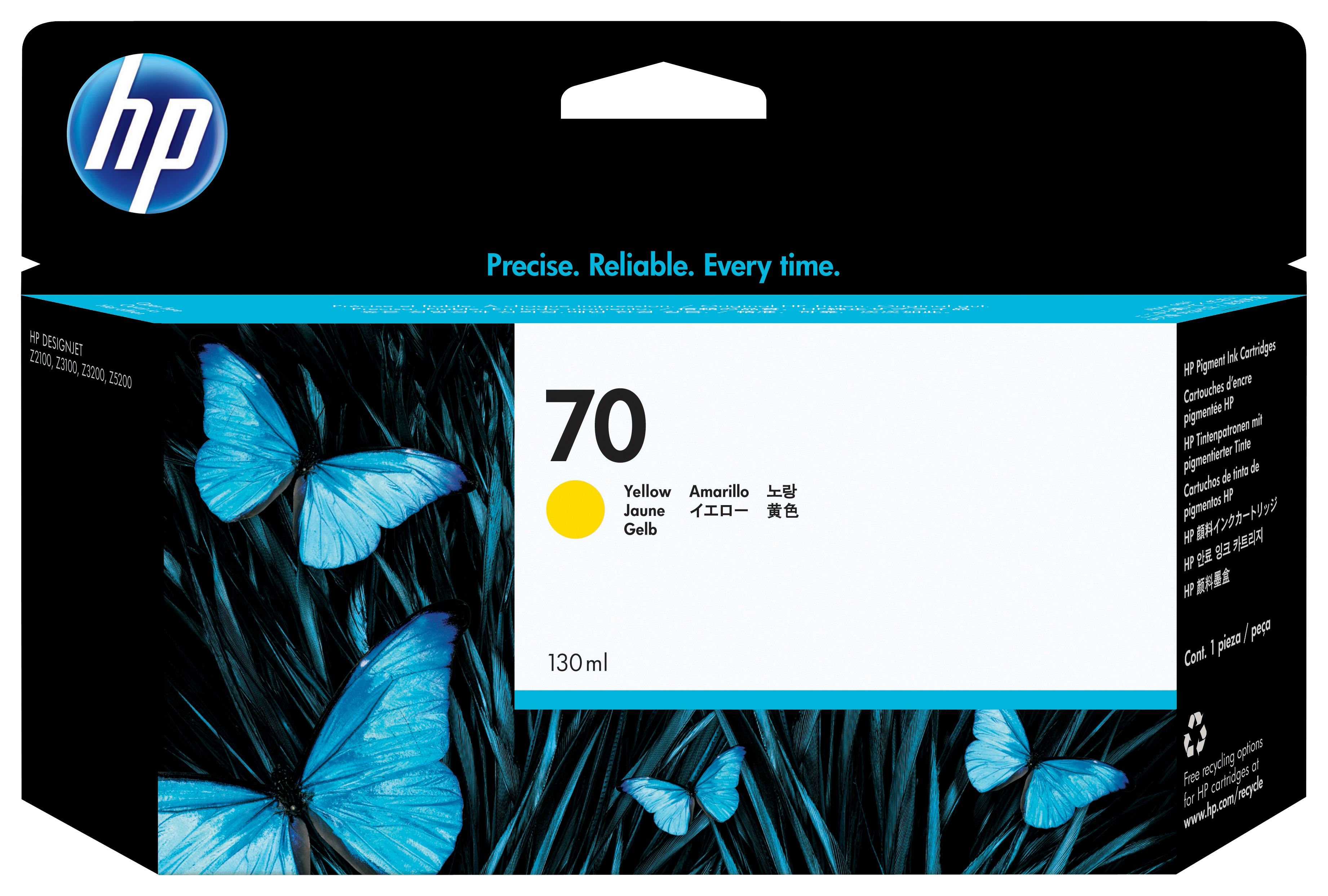 HP 70 - 130 ml - Gelb - original - DesignJet