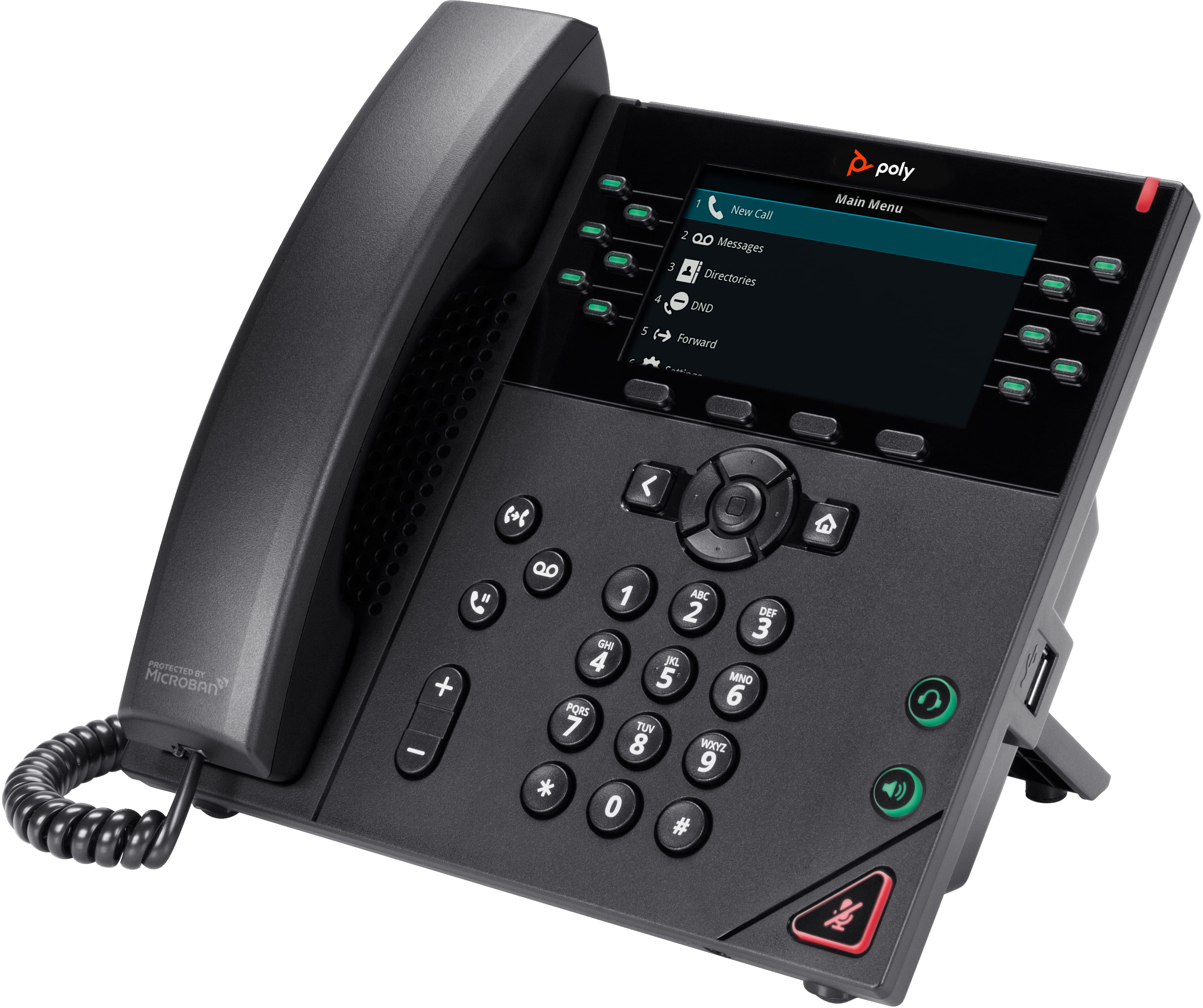 Poly VVX 450 - VoIP-Telefon - dreiweg Anruffunktion