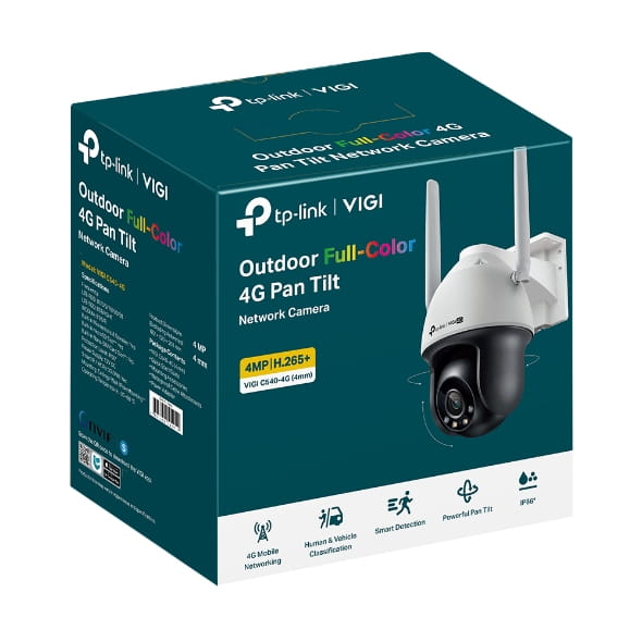 TP-LINK VIGI C540-4G V1 - Netzwerk-Überwachungskamera - schwenken / neigen - Drehplattform - Außenbereich - wetterfest - Farbe (Tag&Nacht)