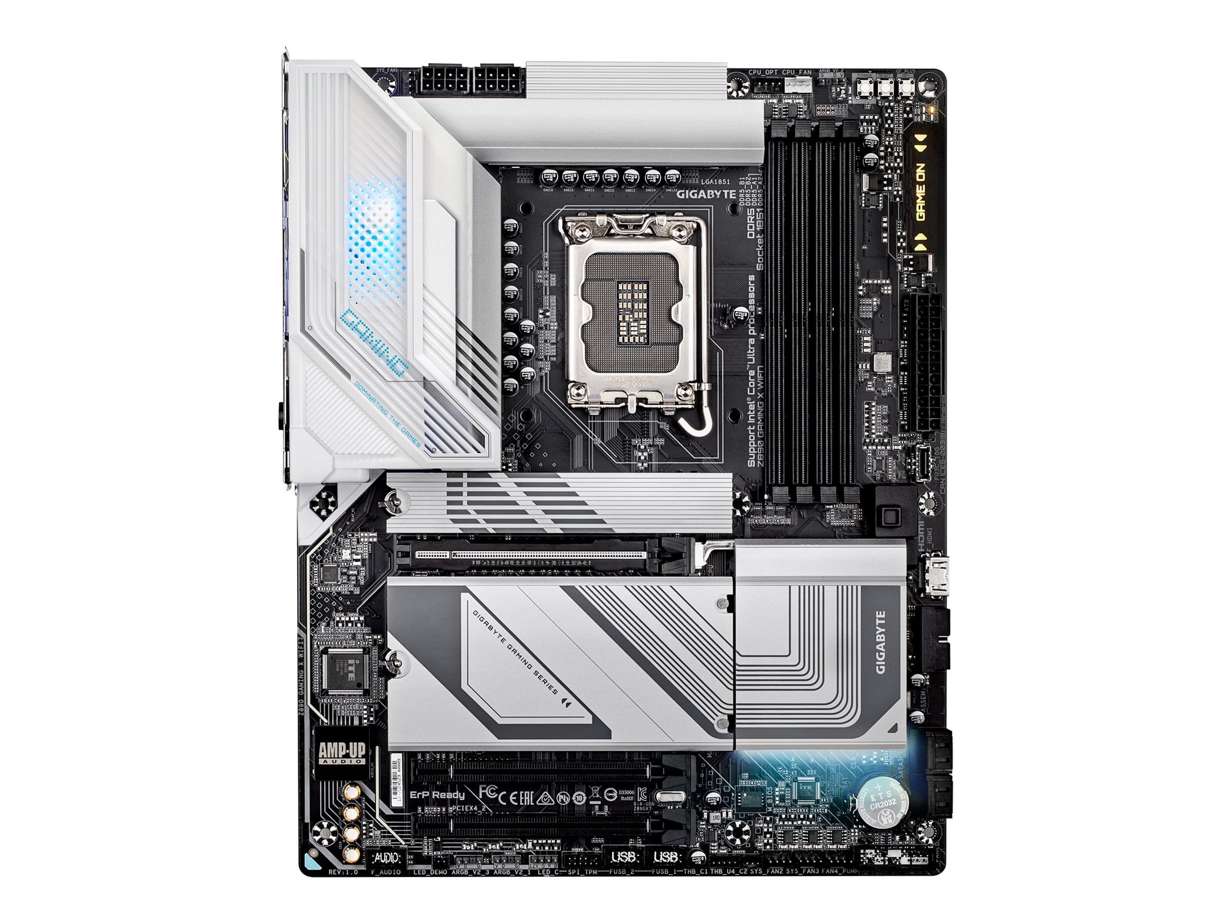 Gigabyte Z890 GAMING X WIFI7 - Motherboard - ATX - LGA1851 Sockel - Z890 Chipsatz - USB4, USB-C 3.2 Gen2, USB 3.2 Gen 2, USB 3.2 Gen 1 - 2.5 Gigabit LAN, Bluetooth, Wi-Fi 7 - Onboard-Grafik (CPU erforderlich)