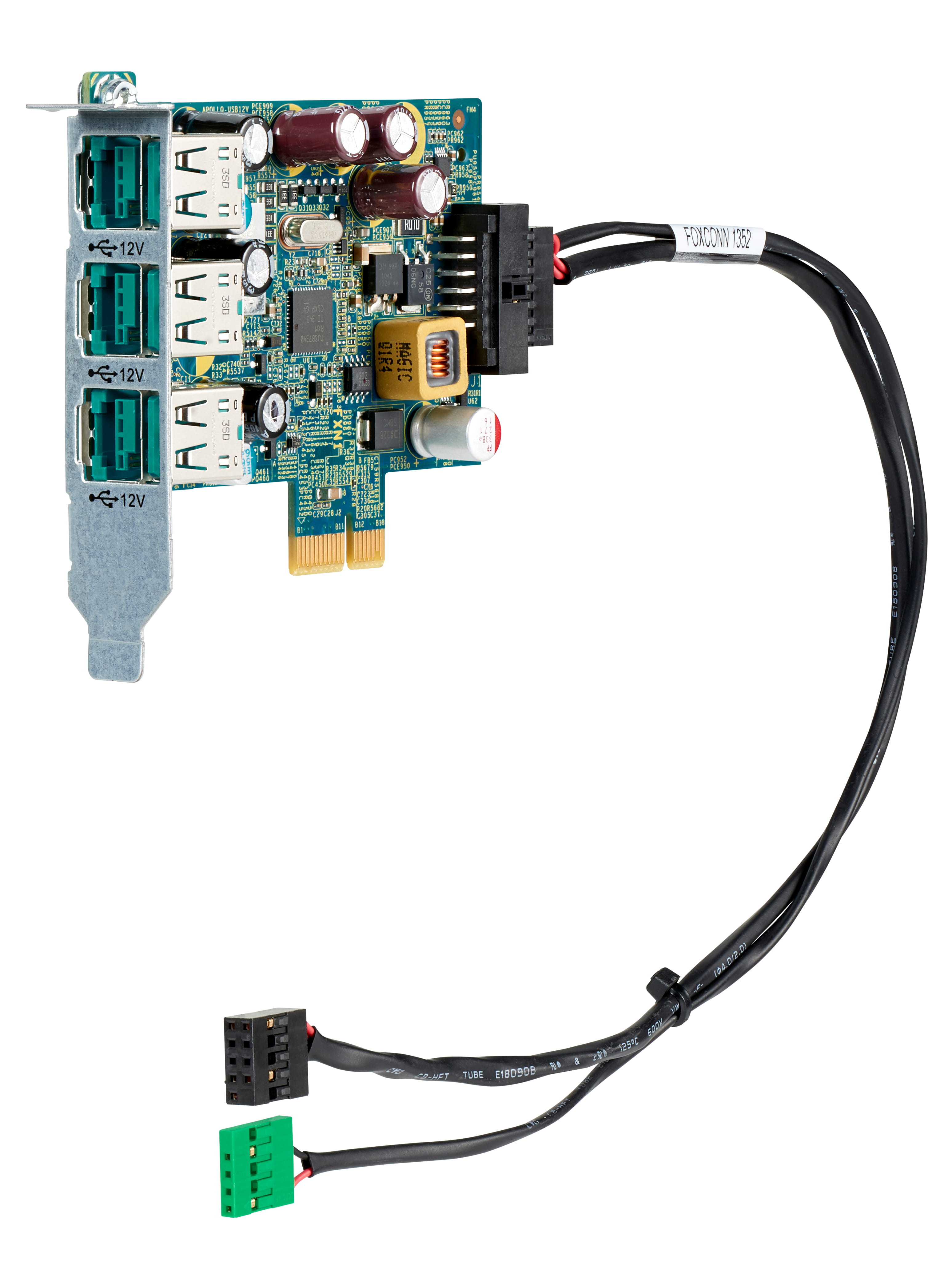 HP 12V PUSB Standard Card - USB-Adapter - PCIe - PoweredUSB (12 V)