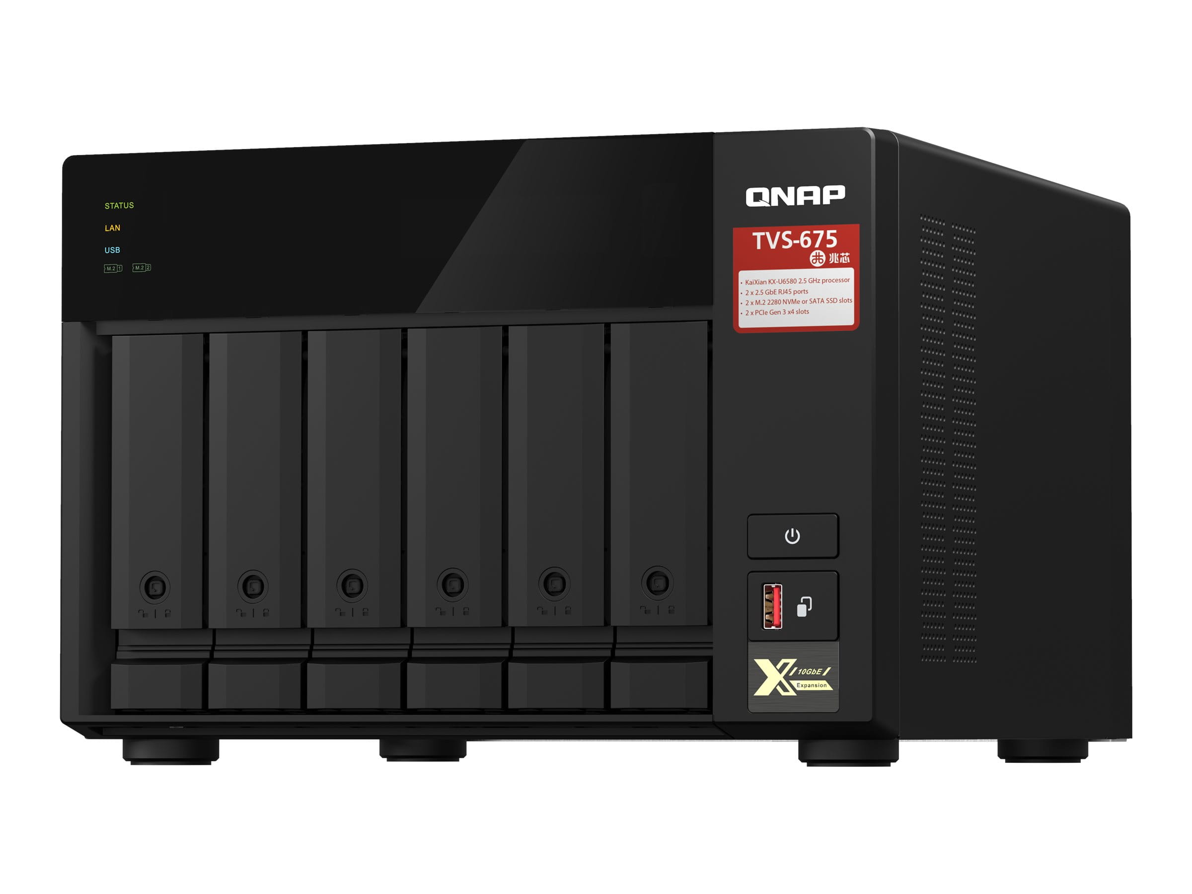 QNAP TVS-675 - NAS-Server - 6 Schächte - SATA
