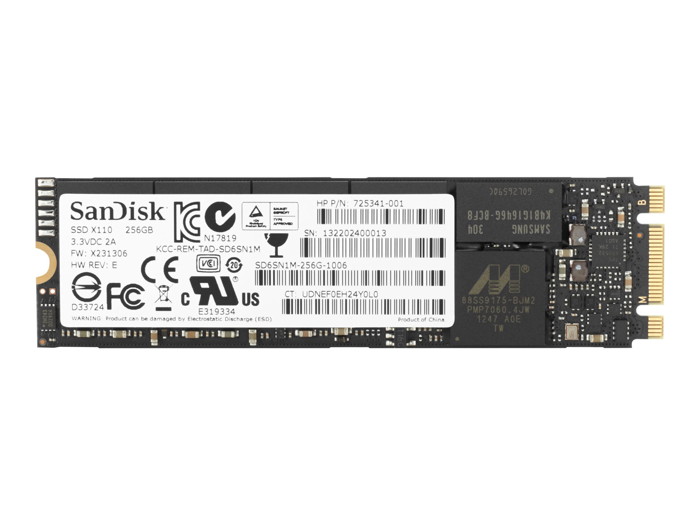 HPE HP Turbo Drive G2 - 256 GB SSD - intern - M.2 2280 - PCI Express 3.0 x4 (NVMe)