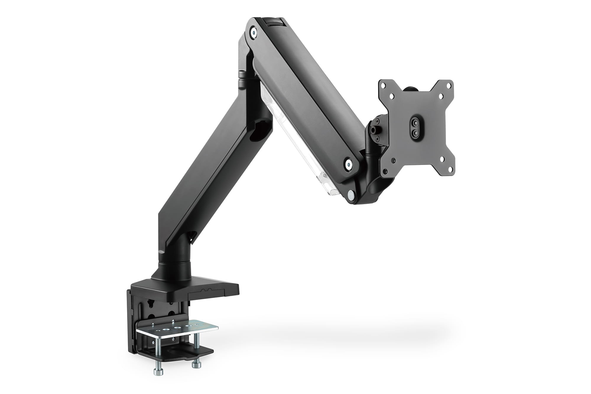 DIGITUS Single Monitorhalter mit Gasdruckfeder und Klemmbefestigung
