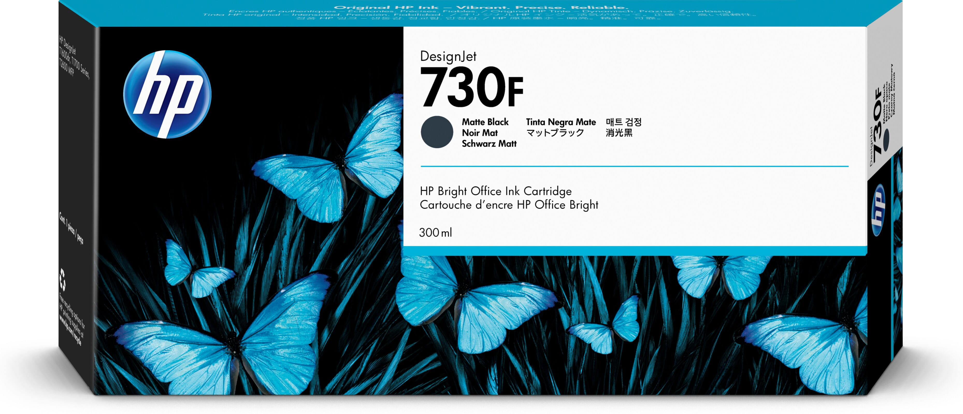 HP 730F - 300 ml - mit hoher Kapazität - mattschwarz