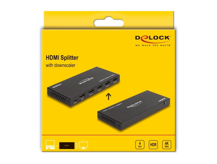 Delock Video/Audio-Schalter - 4K, 60 Hz, mit