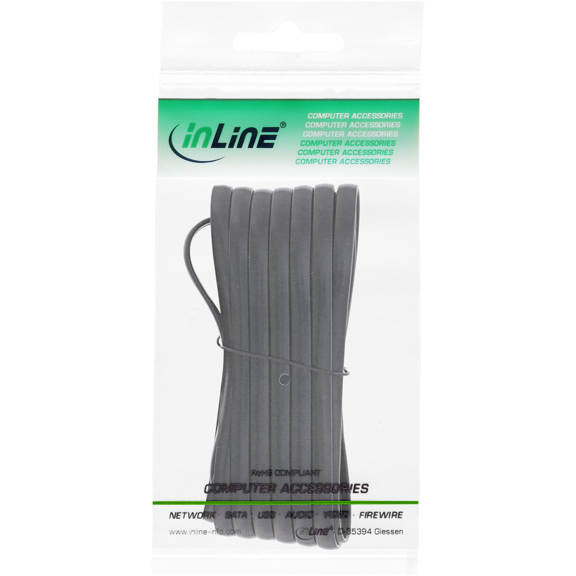 InLine Modularkabel - RJ12 - Stecker / Stecker - 6adrig - 6P6C - 2m