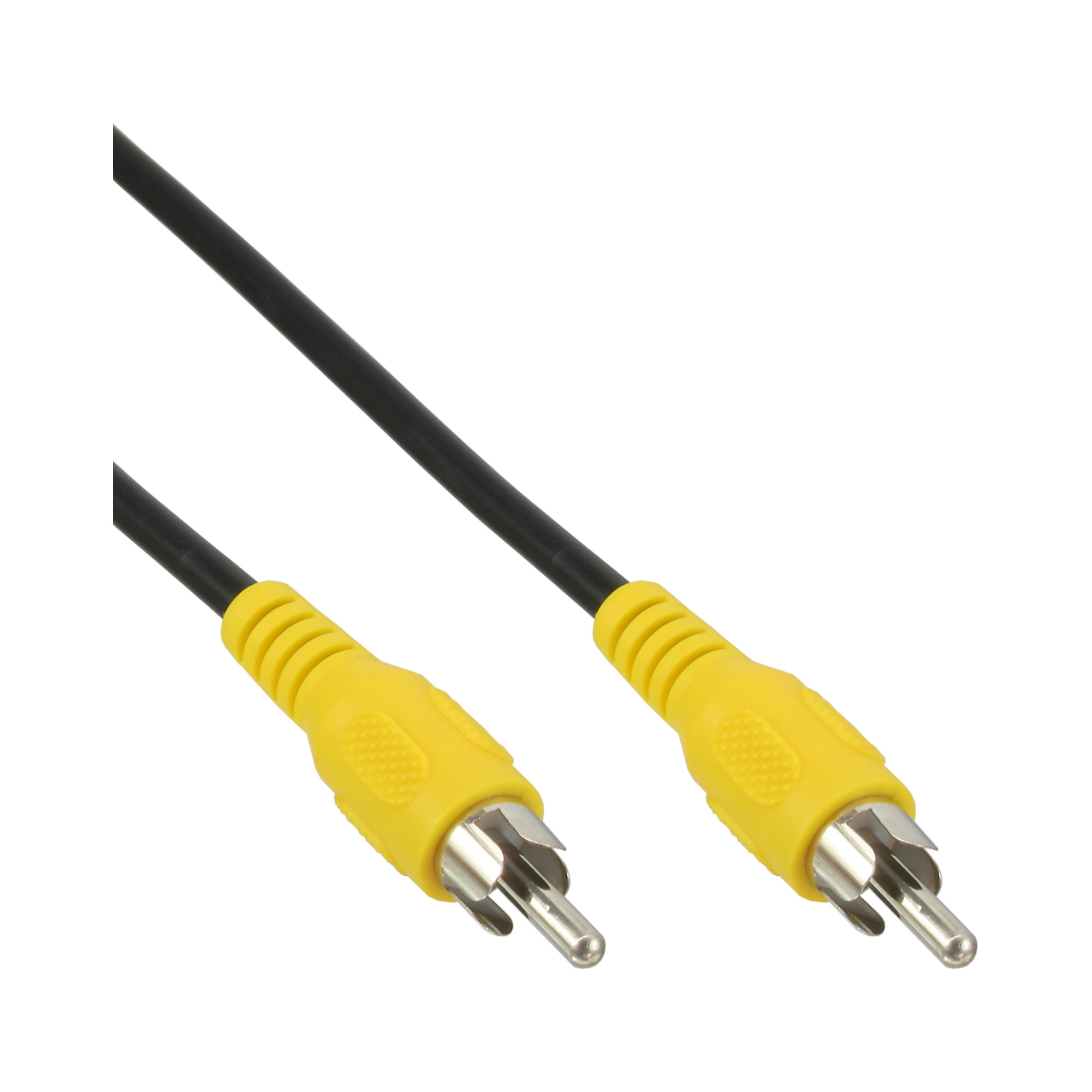 InLine Cinch Kabel - Video - 1x Cinch Stecker / Stecker - Steckerfarbe gelb - 0,5m