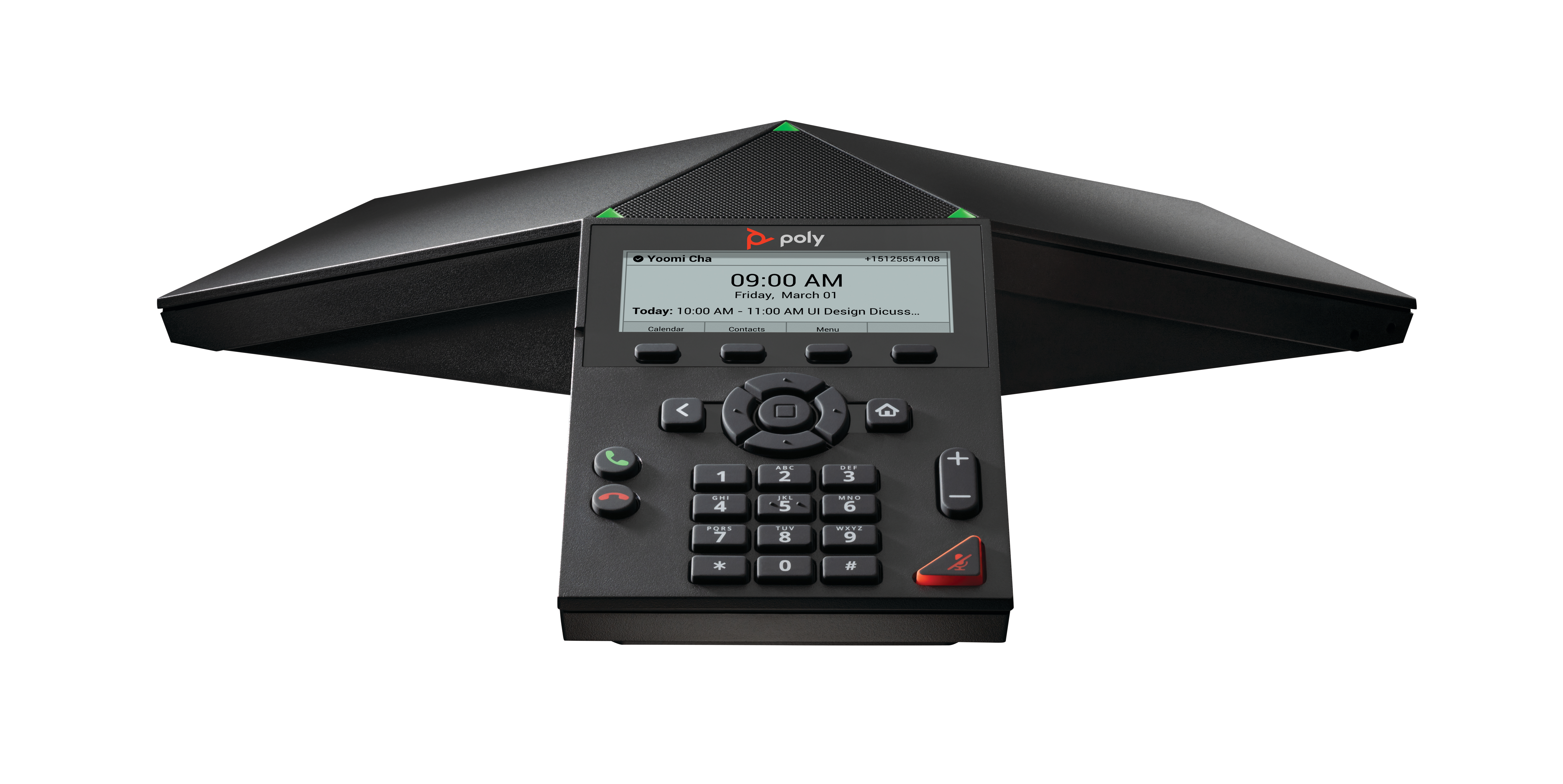 Poly HP Poly Trio 8300 NR - VoIP-Konferenztelefon - mit Bluetooth-Schnittstelle mit Rufnummernanzeige/Anklopffunktion - IEEE 802.11a/b/g/n (Wi-Fi)
