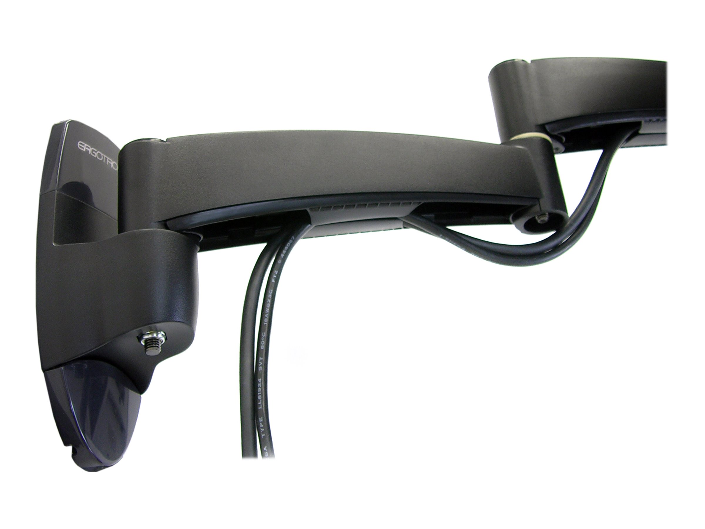Ergotron 200 Series - Befestigungskit (Wandbefestigung, Doppelgelenkarm, Querstange, 2 Aufsätze, 2 VESA-Adapter) - einstellbarer Arm - für 2 LCD-Displays - Stahl - Schwarz - Bildschirmgröße: bis zu 55,9 cm (bis zu 22 Zoll) Ergotron 200 Series - Befestigungskit (Wandbefestigung, Doppelgelenkarm, Querstange, 2 Aufsätze, 2 VESA-Adapter) - einstellbarer Arm - für 2 LCD-Displays - Stahl - Schwarz - Bildschirmgröße: bis zu 55,9 cm (bis zu 22 Zoll)