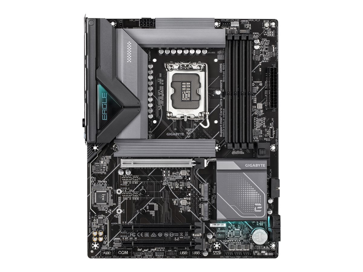 Gigabyte B860 EAGLE WIFI6E - Motherboard - ATX - LGA1851 Sockel - B860 Chipsatz - USB-C 3.2 Gen 2x2, USB-C 3.2 Gen 1, USB 3.2 Gen 2, USB 3.2 Gen 1 - 2.5 Gigabit LAN, Bluetooth, Wi-Fi 6E - Onboard-Grafik (CPU erforderlich)