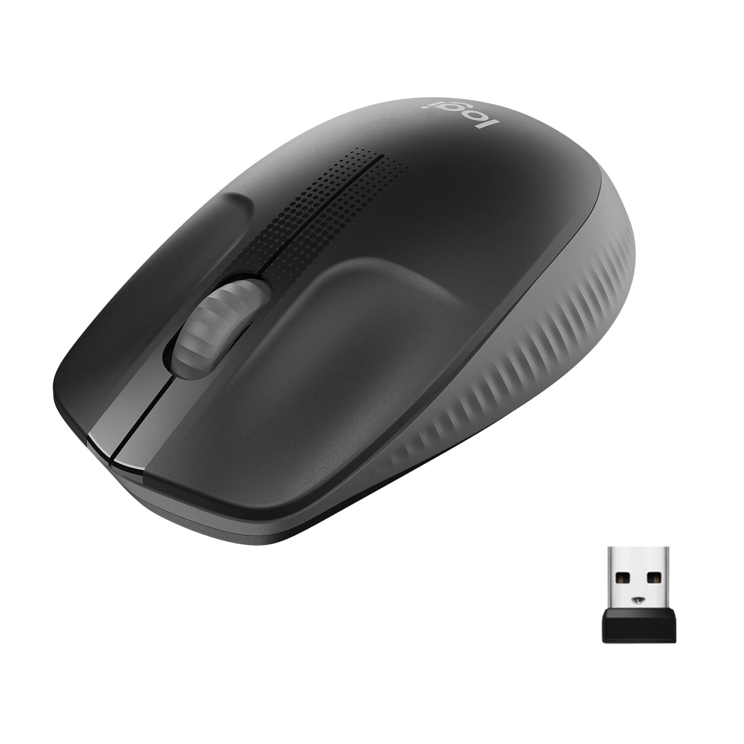 Logitech M190 - Maus - optisch - 3 Tasten - kabellos - kabelloser Empfänger (USB)