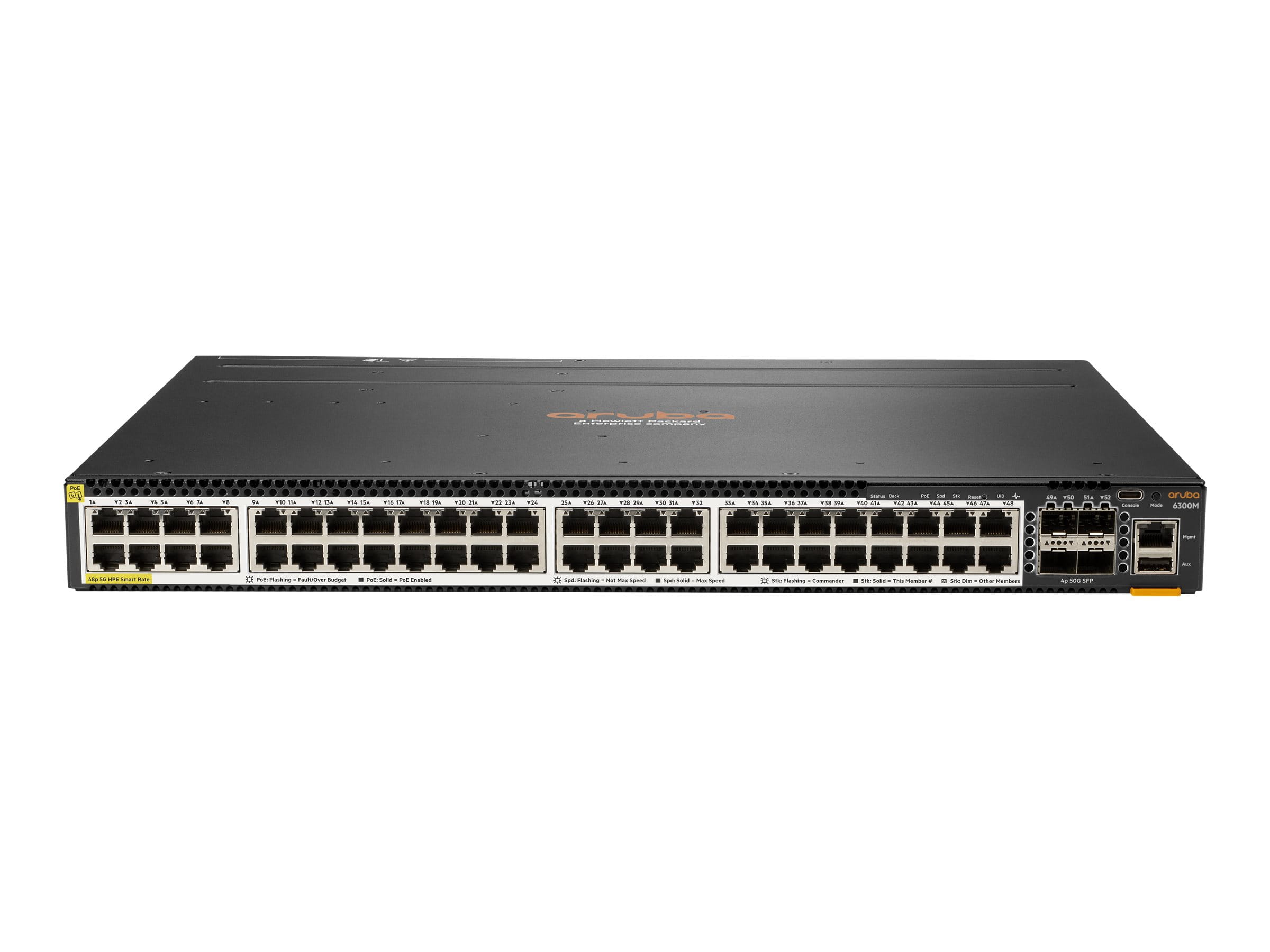 HPE Aruba Networking 6300M - Switch - L3 - managed - 48 x 100/1000/2.5G/5G (PoE+)