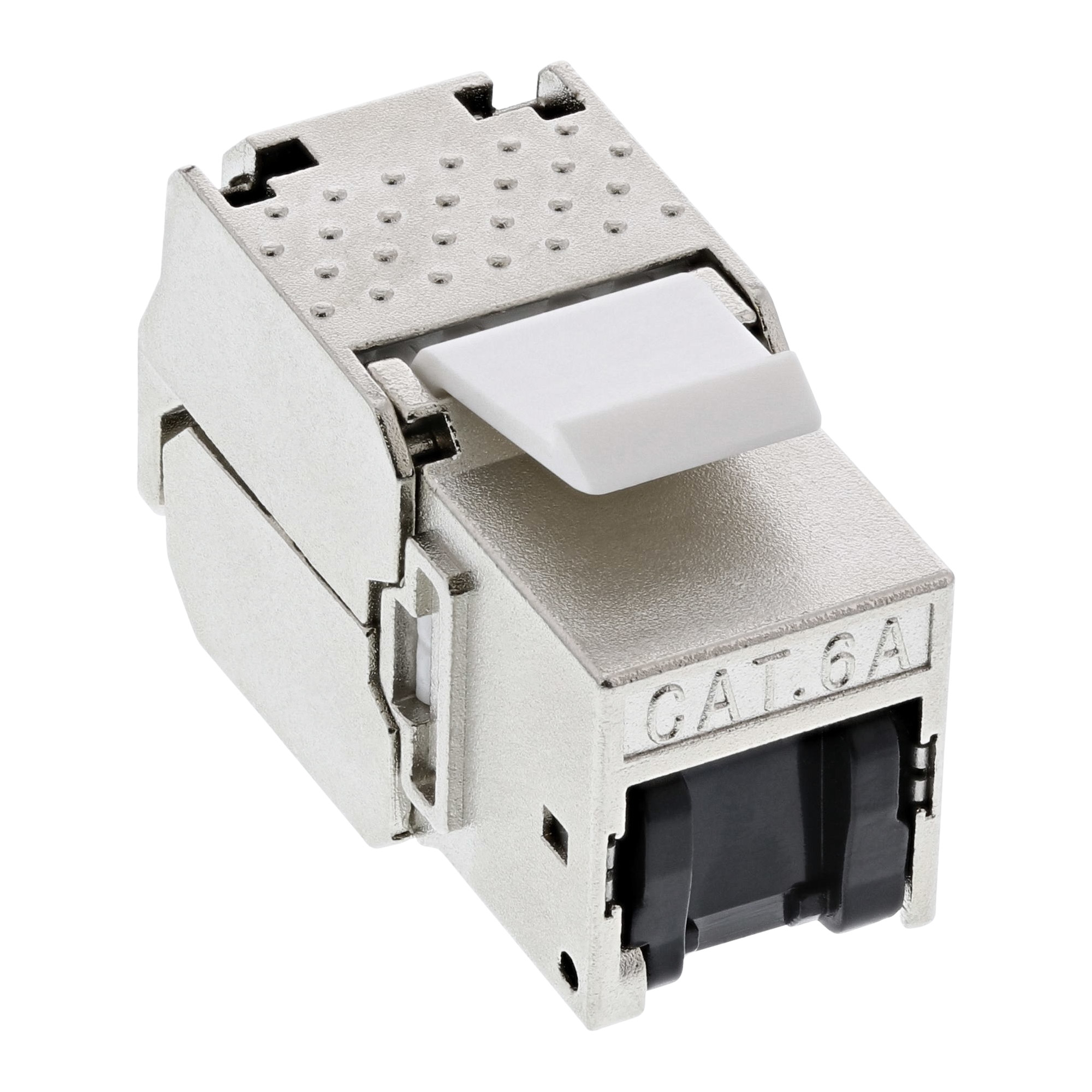 InLine Keystone RJ45 Buchse - SNAP-In - Cat.6a - mit Staubschutz schwarz