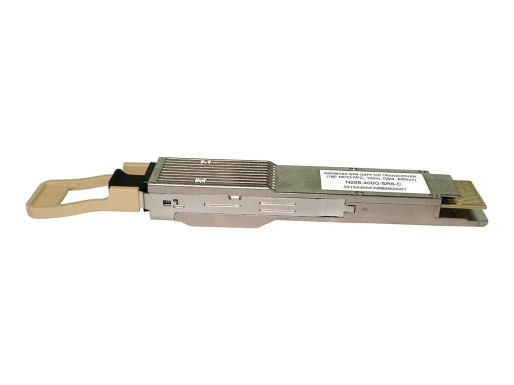 Eaton Tripp Lite Series Cisco-Compatible QSFP-DD Transceiver - 400GBase-SR8, MPO/APC MMF, 400 Gbps, 850 nm, 100 m (328 ft.)