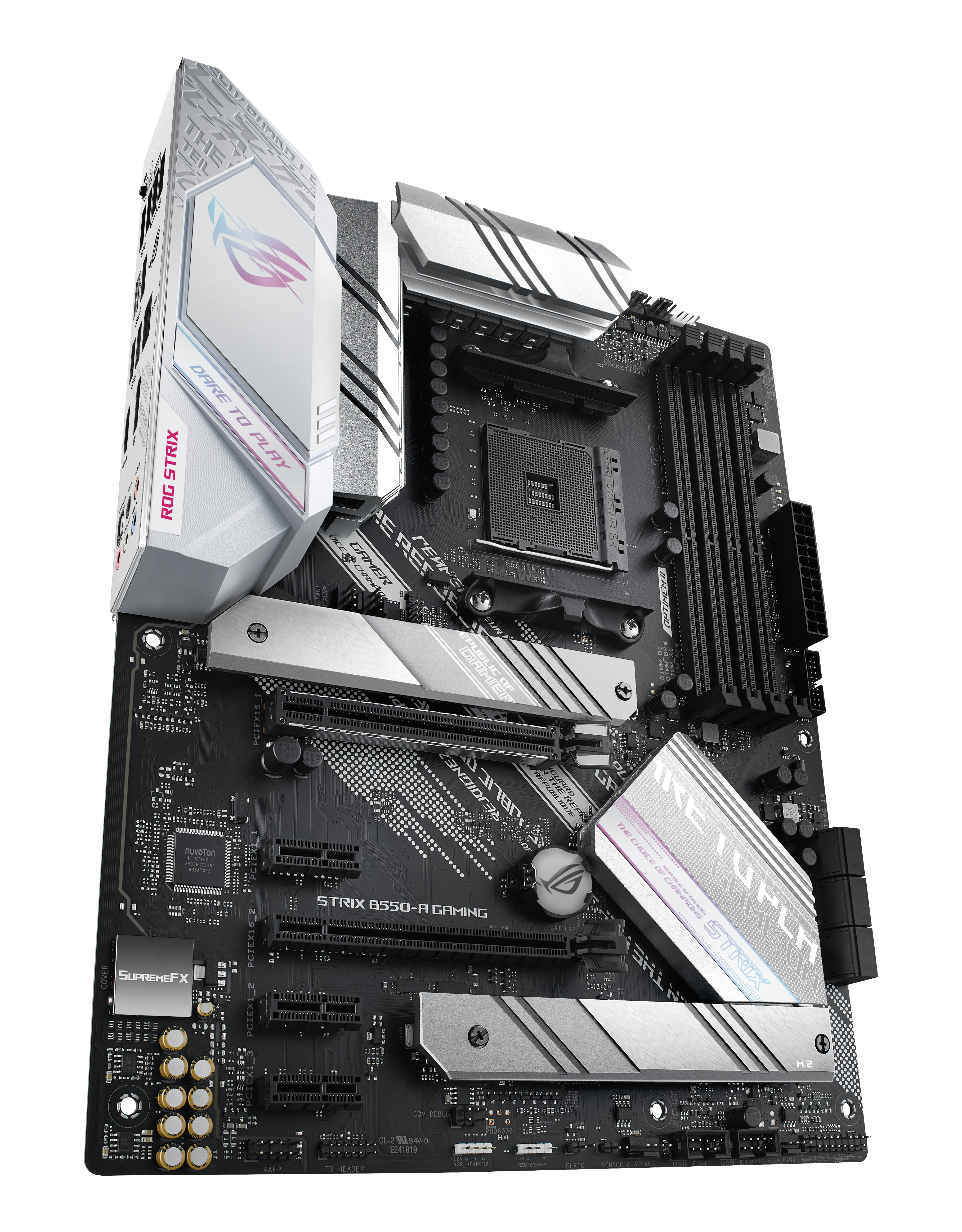 ASUS ROG STRIX B550-A GAMING - Motherboard - ATX - Socket AM4 - AMD B550 Chipsatz - USB-C Gen2, USB 3.2 Gen 1, USB 3.2 Gen 2 - 2.5 Gigabit LAN - Onboard-Grafik (CPU erforderlich)