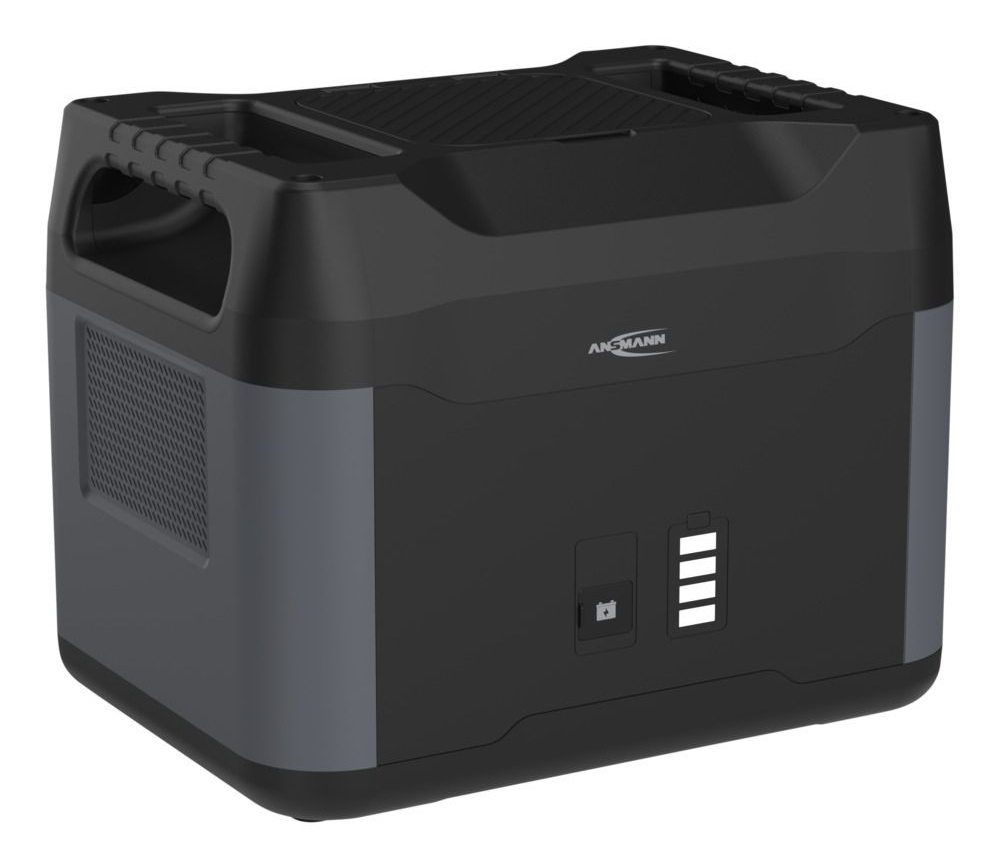 Ansmann PSE2200, 55000 mAh, 1408 Wh, Lithium-Eisen-Phosphat (LiFePO4), 25,6 V, Schwarz, Grau, 1 Stück(e)
