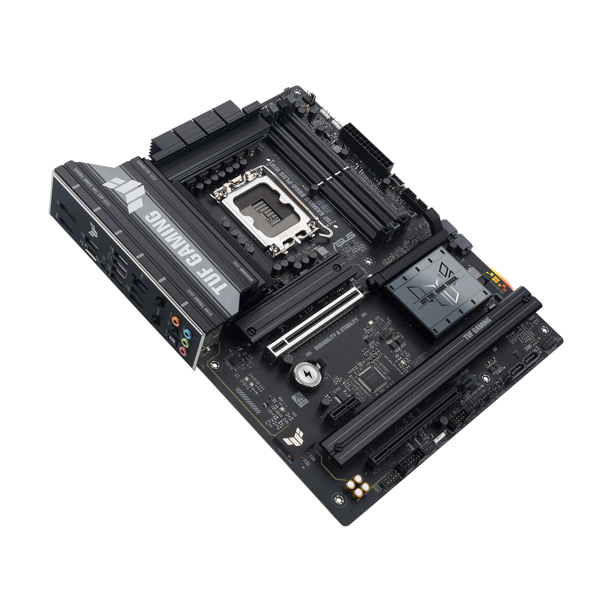 ASUS TUF GAMING B860-PLUS WIFI - Motherboard - ATX - LGA1851 Sockel - B860 Chipsatz - USB-C 3.2 Gen 2x2, USB 3.2 Gen 2, USB 3.2 Gen 1, USB-C 3.2 Gen2 - 2.5 Gigabit LAN, Bluetooth, Wi-Fi 7 - Onboard-Grafik (CPU erforderlich)