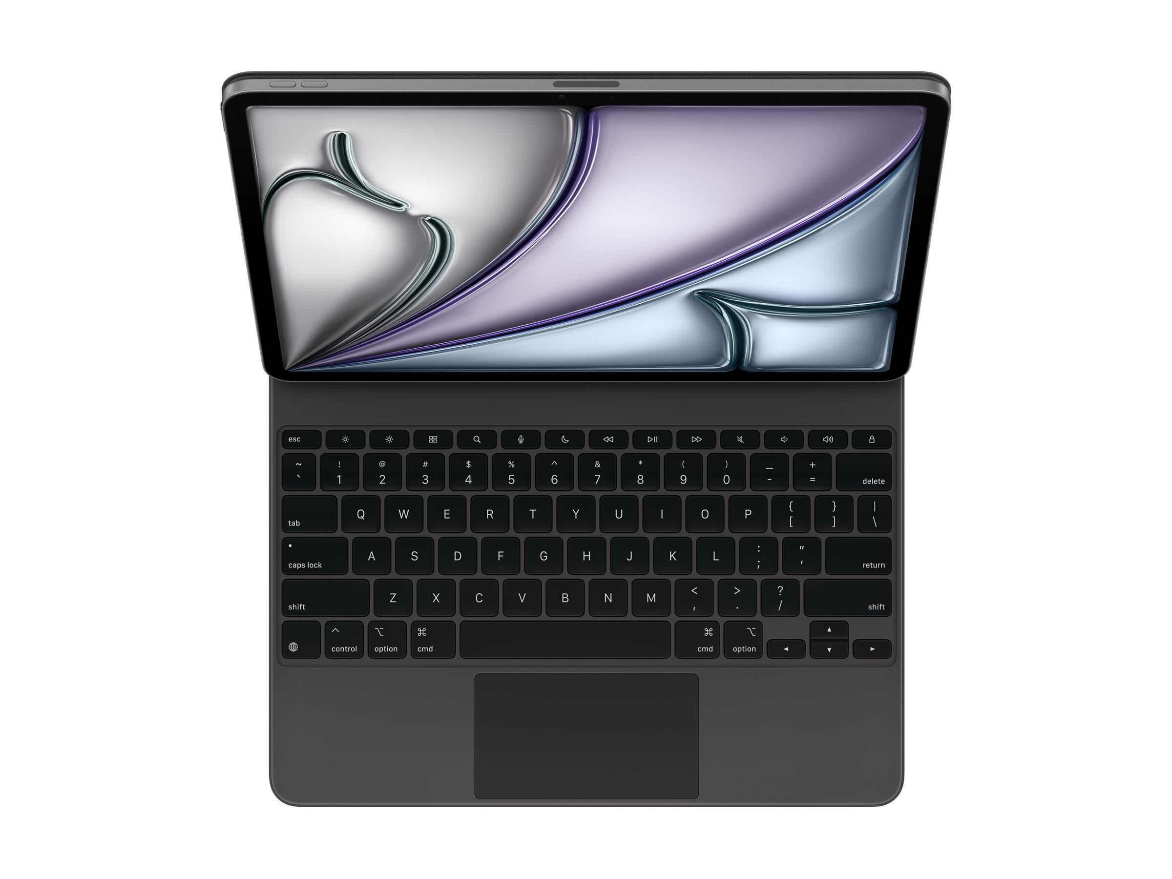 Apple Magic Keyboard - Tastatur und Foliohülle - mit Trackpad - Apple Smart connector - QWERTY - US-Englisch - Schwarz - für 13-inch iPad Air (M2, M3)