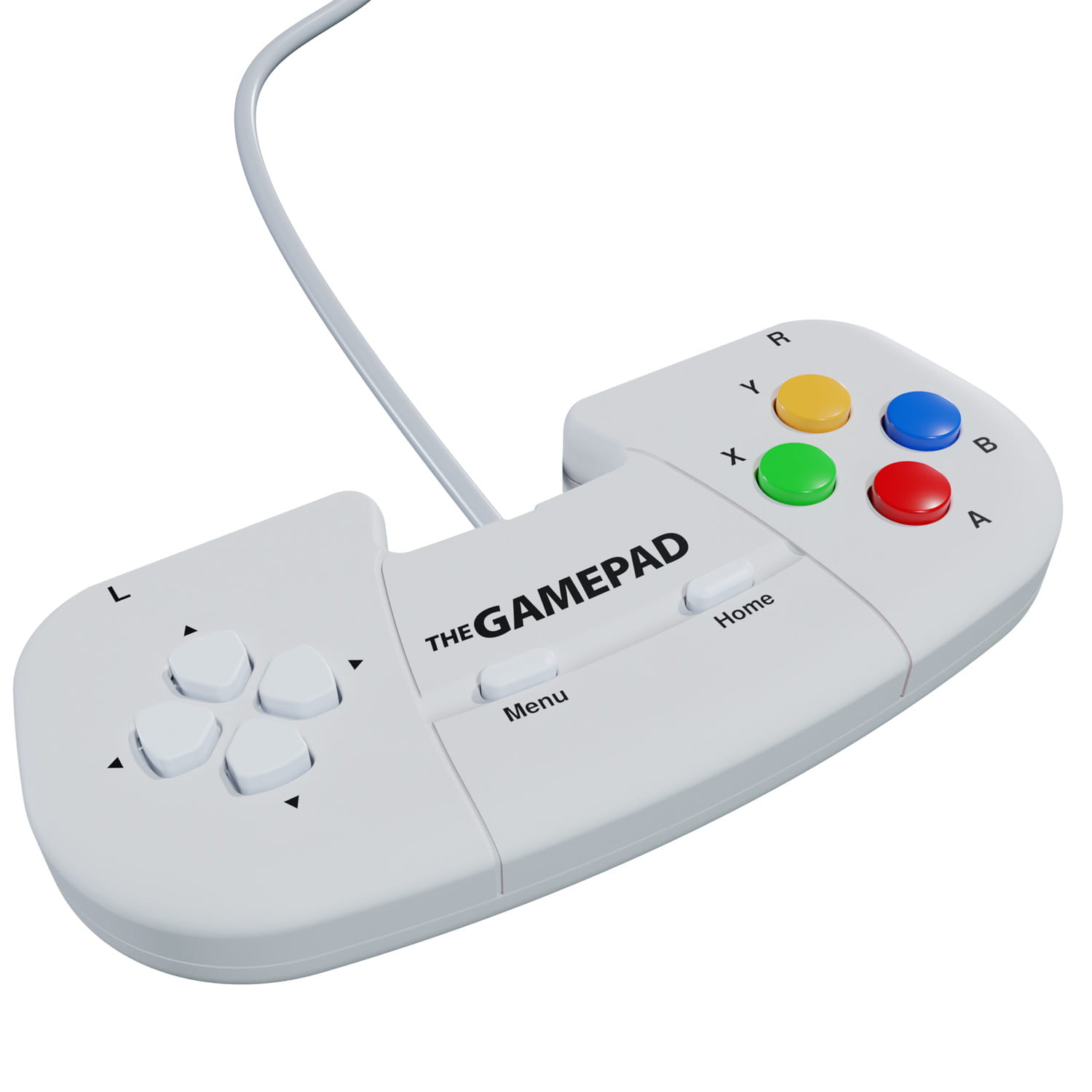Retro Games The Gamepad White, Gamepad, MAC, PC, ZX Spectrum, D-Pad, Menü-Taste, Home button, Digital, Kabelgebunden, USB 2.0