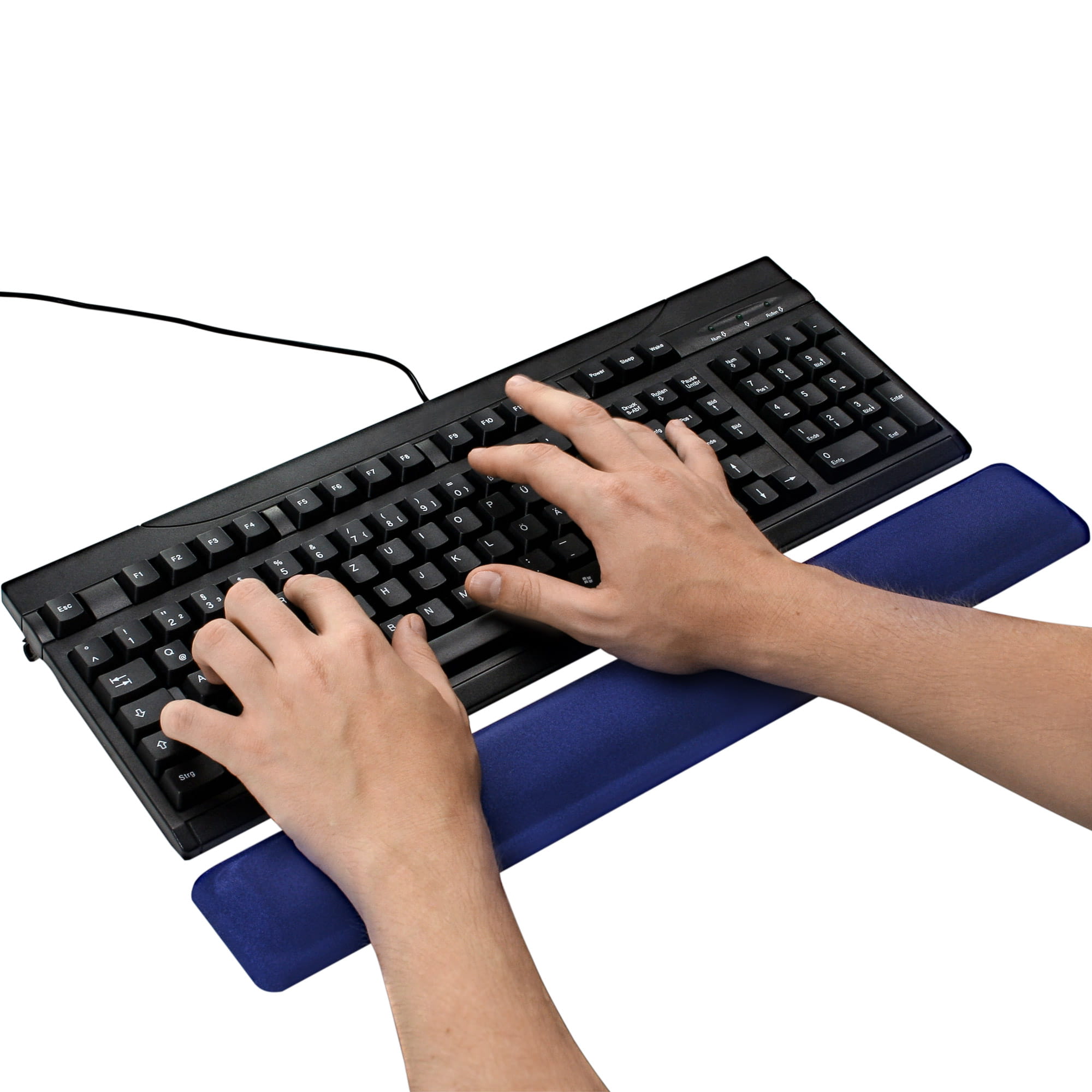 InLine Tastatur-Pad - Gel Handballenauflage - 464x60x23mm - blau