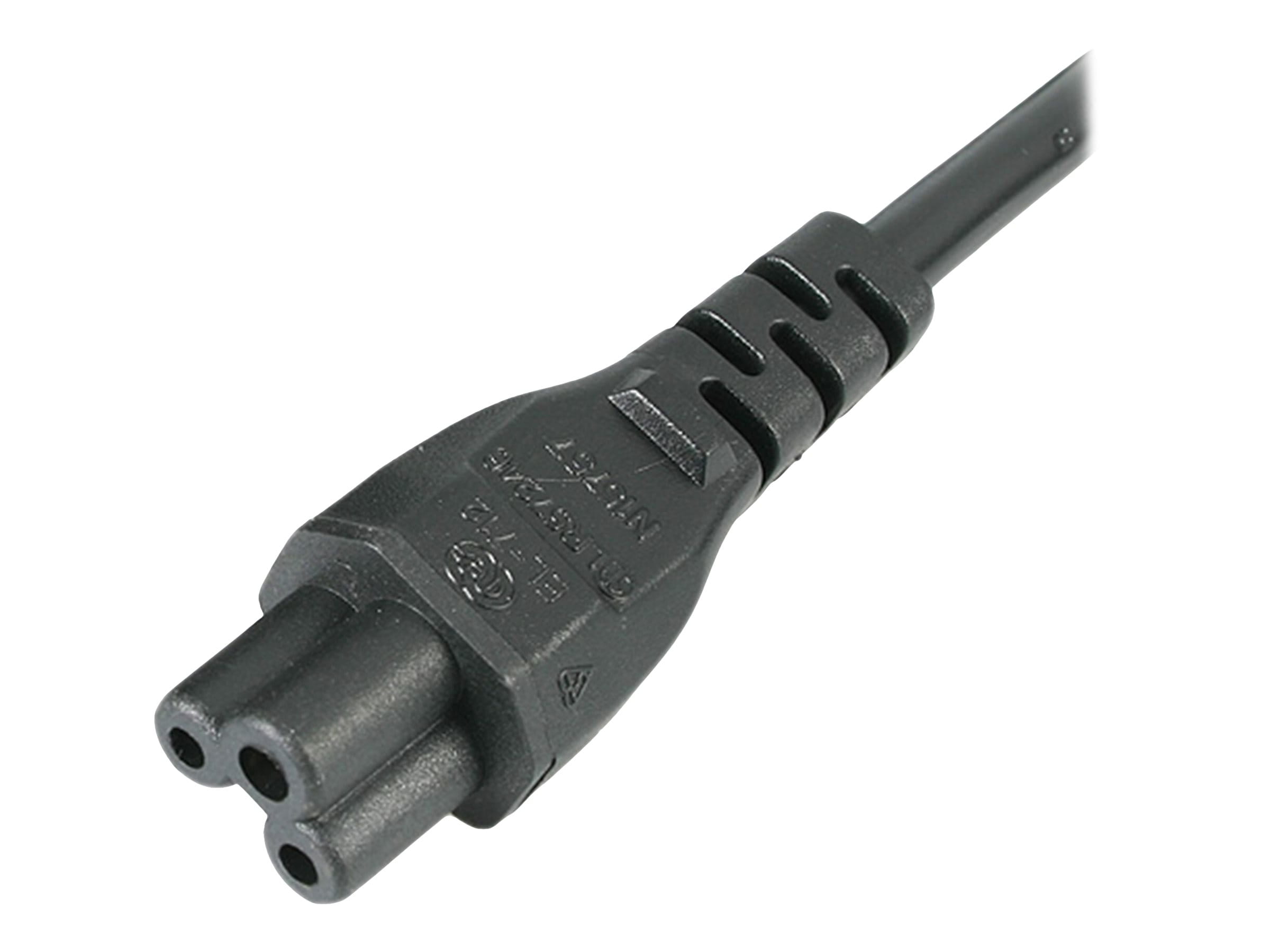 StarTech.com 2 m GB Laptop Ladekabel,  BS 1363 auf C5, 2,5A 250V, 18AWG, Notebook / Laptop Ersatzstromkabel, UK Laptop Netzteil Stromkabel, Kleeblatt/Mickey Mouse Netzkabel (PXTNB3SUK2M)