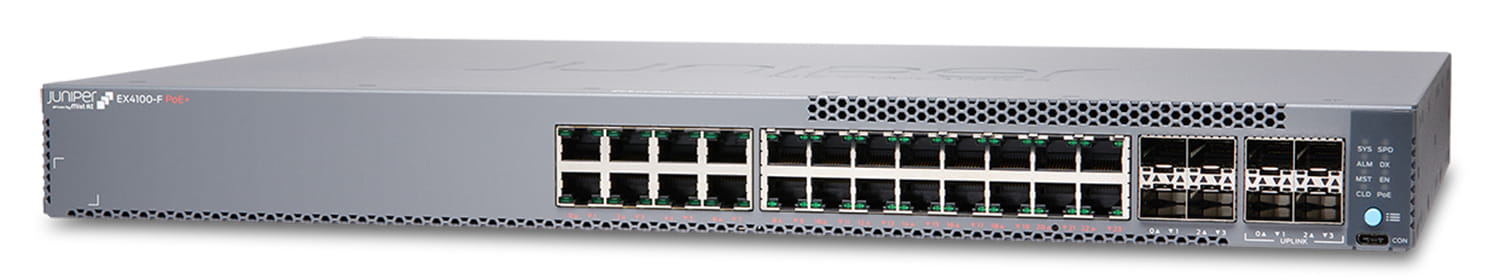 Juniper EX Series EX4100-F-24P - Switch - L3 - managed - 24 x 10/100/1000 (24 PoE+)