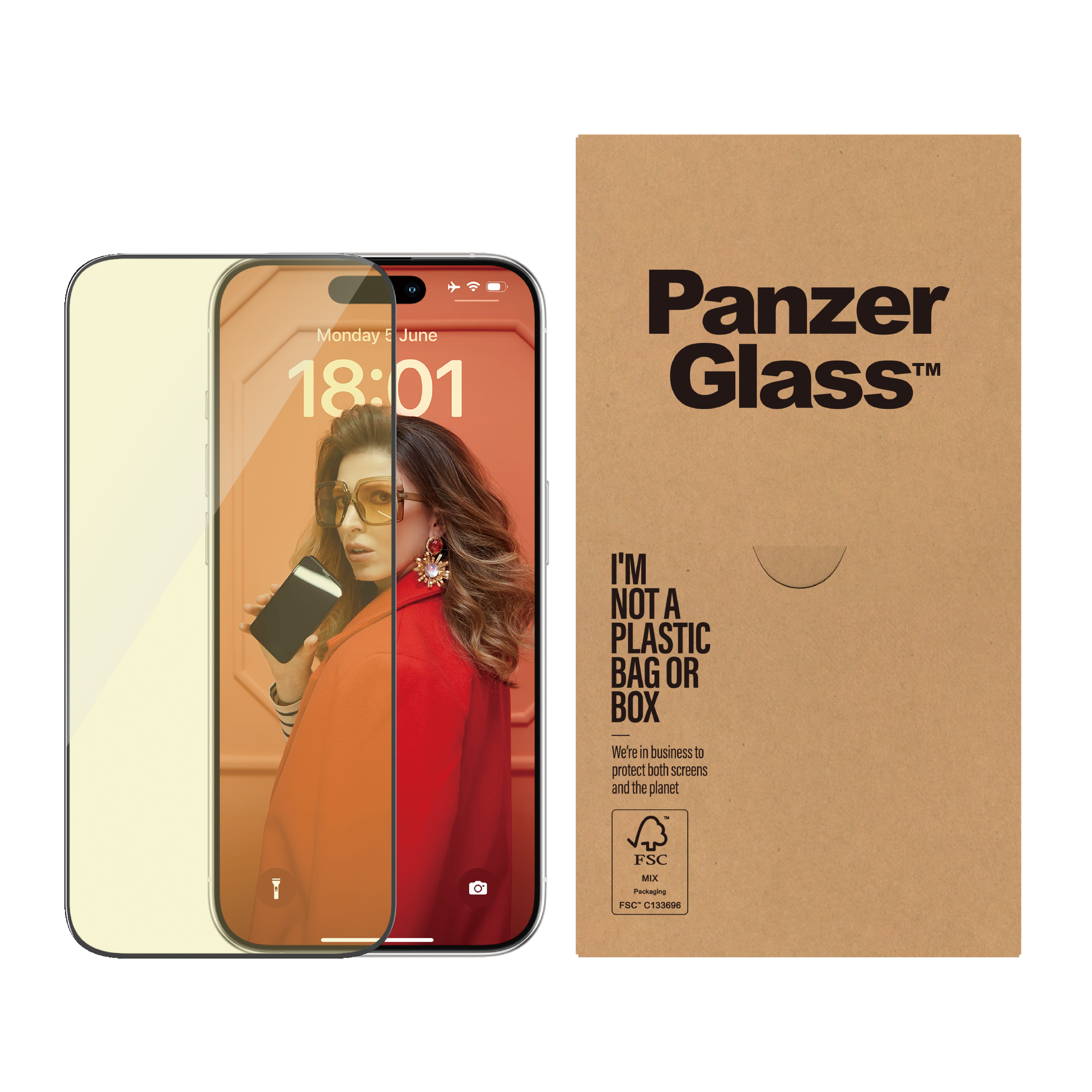 PanzerGlass ® Eyecare Displayschutz iPhone 15 Pro | Ultra-Wide Fit m. EasyAligner, Apple, Apple - iPhone 15 Pro, Trockene Anwendung, Schockresistent, Transparent, 50 Stück(e)