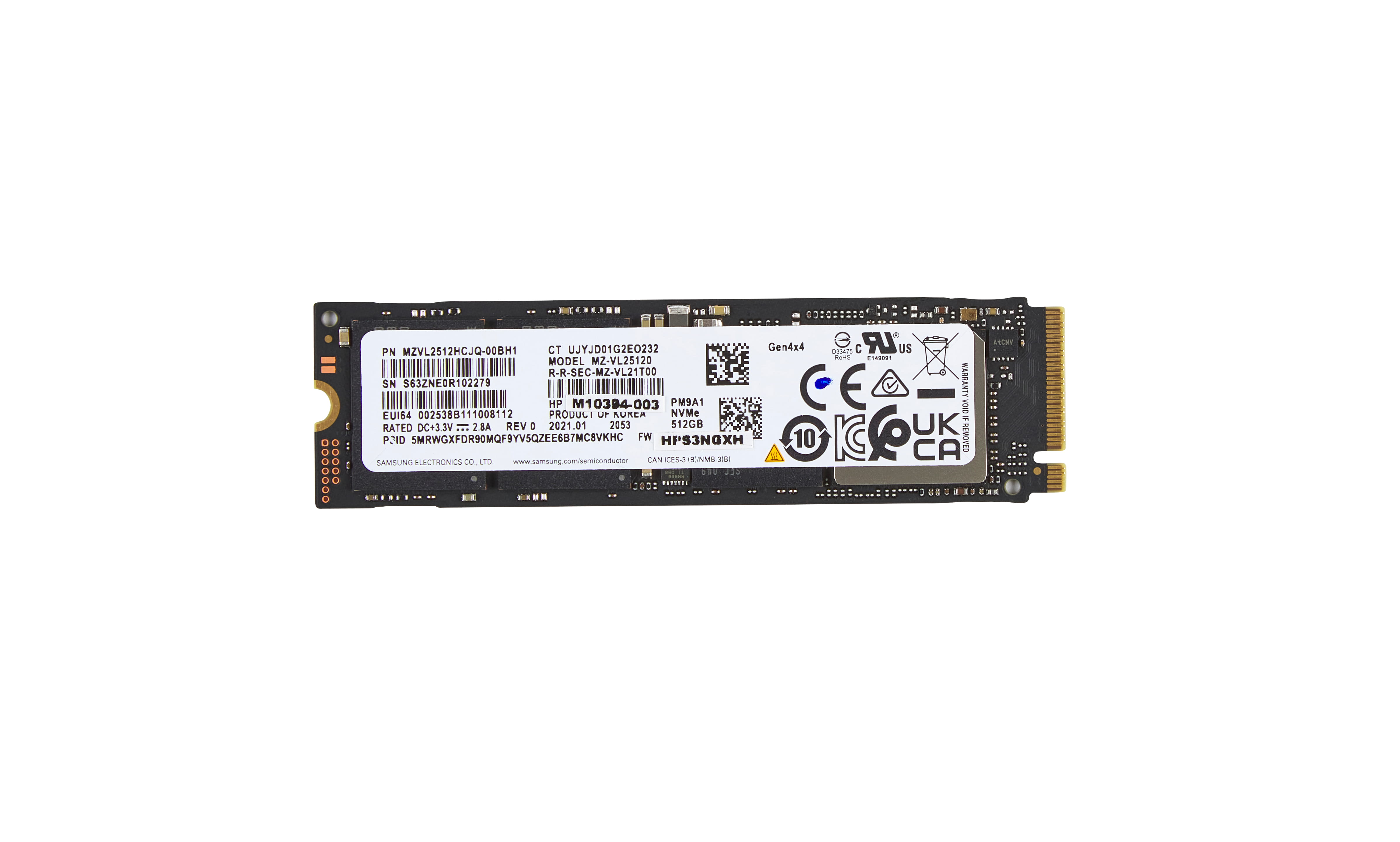HP Solid-State-Laufwerk, PCIe 4x4 NVMe, (512 GB), 512 GB, M.2