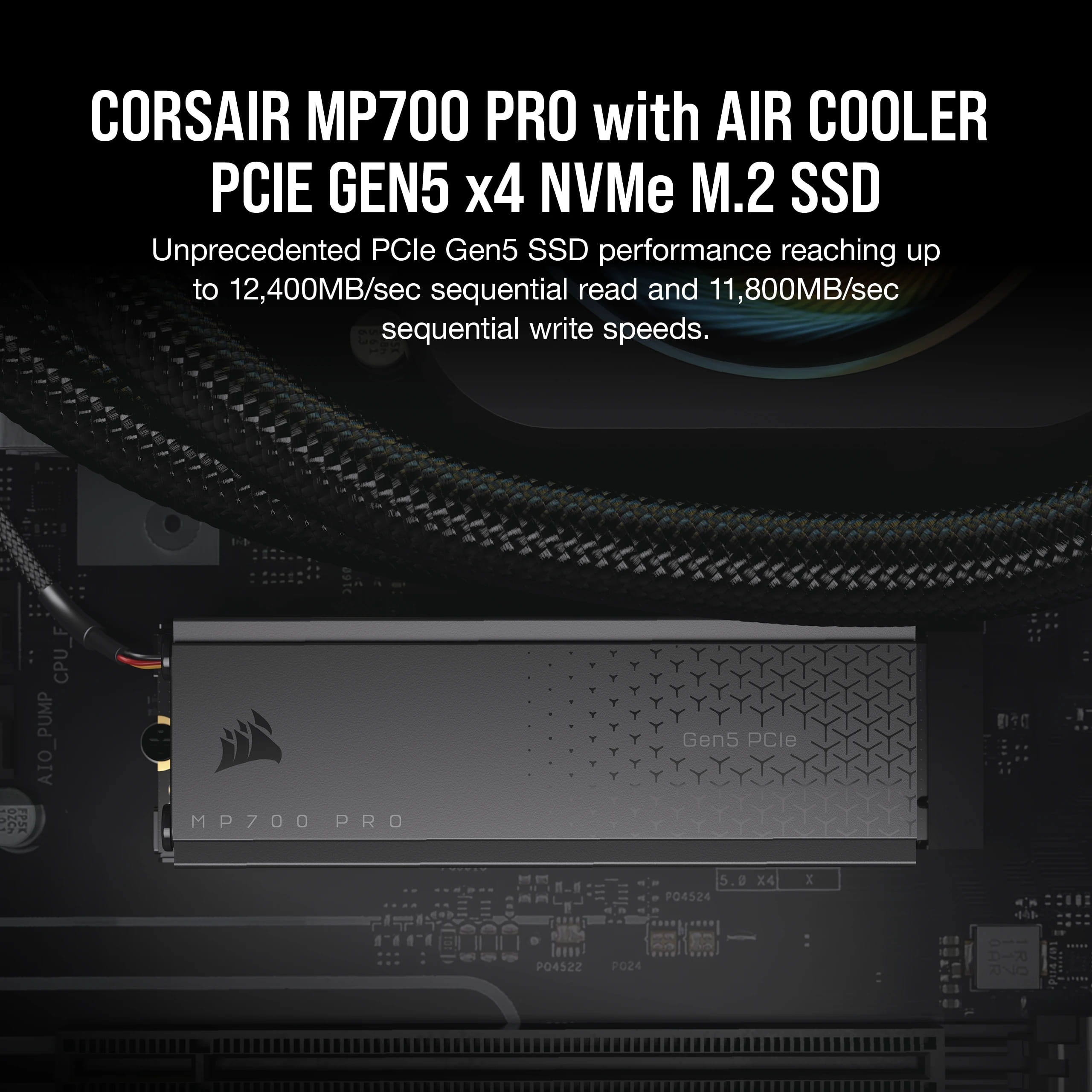 Corsair MP700 PRO - SSD - 2 TB - intern - M.2 2280 - PCI Express 5.0 x4 (NVMe)