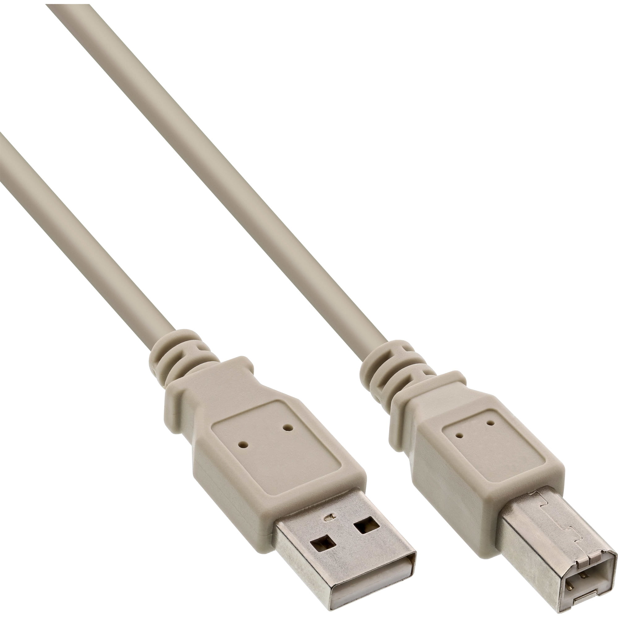 InLine USB 2.0 Kabel - A an B - beige - 1m